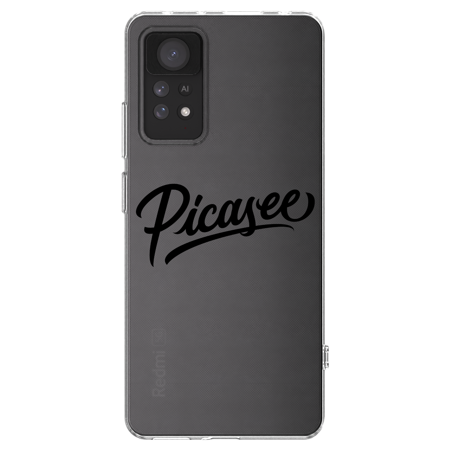 Picasee Xiaomi Redmi Note 11 Pro Hülle - Transparentes Silikon - Picasee - old logo - black