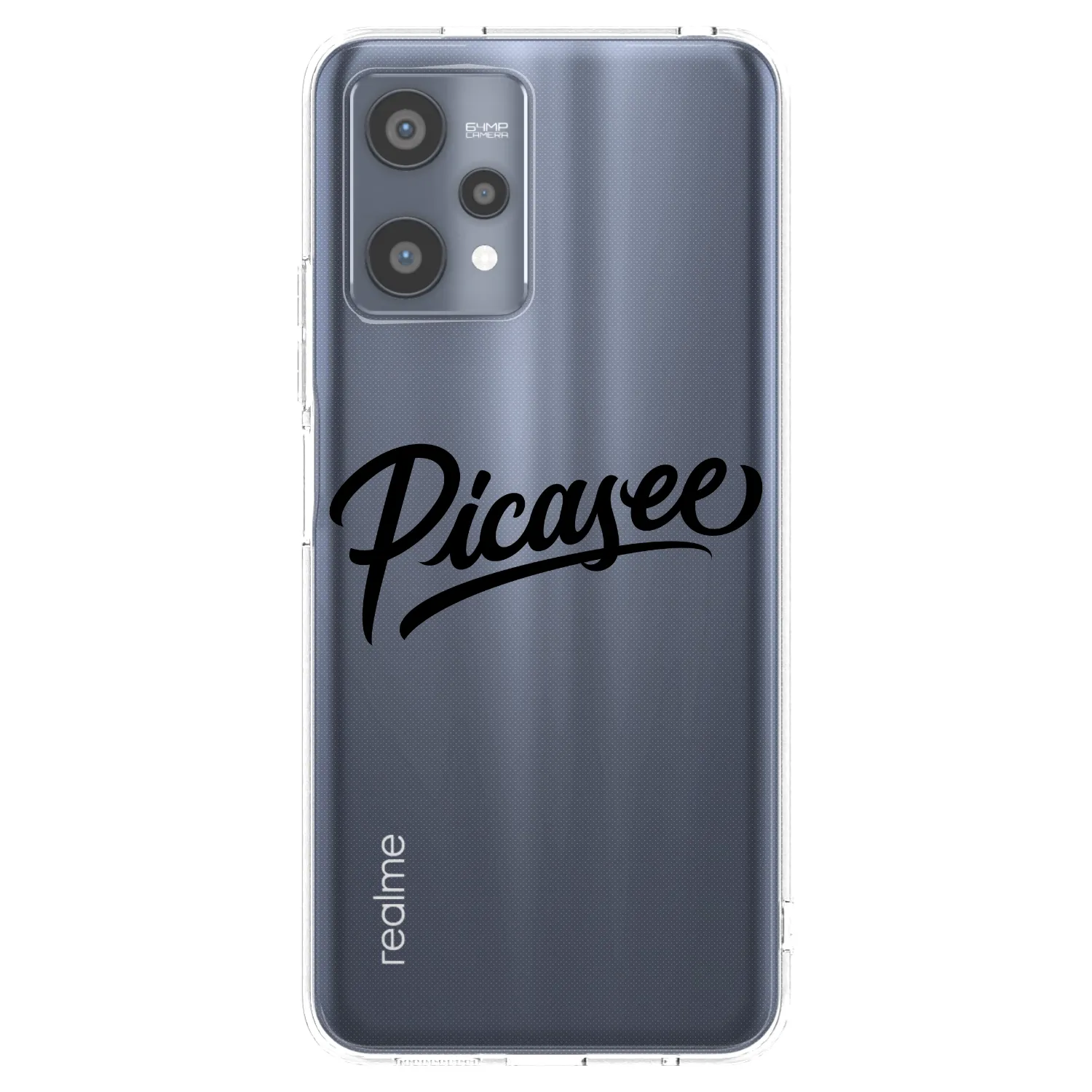 Picasee Realme 9 Pro 5G Hülle - Transparentes Silikon - Picasee - old logo - black