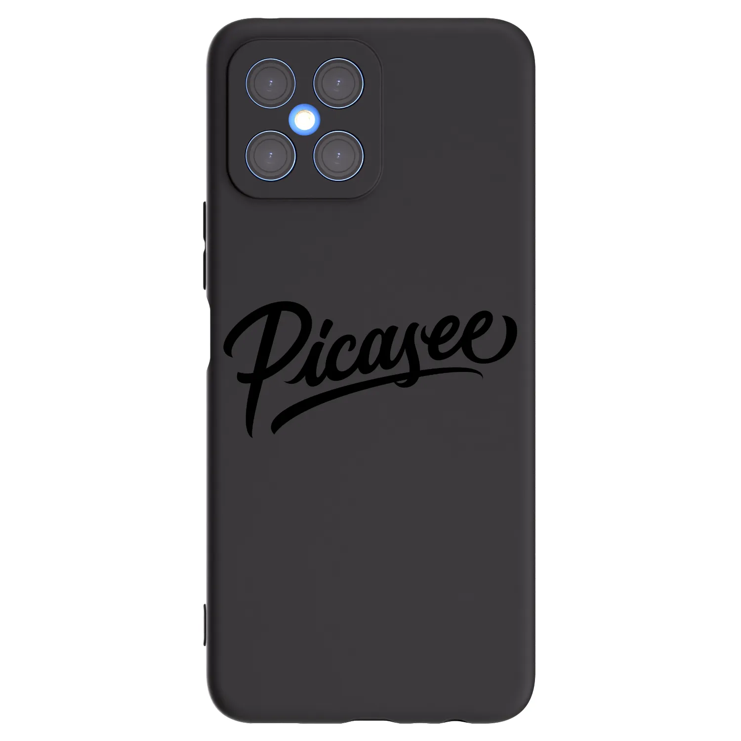 Picasee Honor X8 4G Hülle - Schwarzes Silikon - Picasee - old logo - black