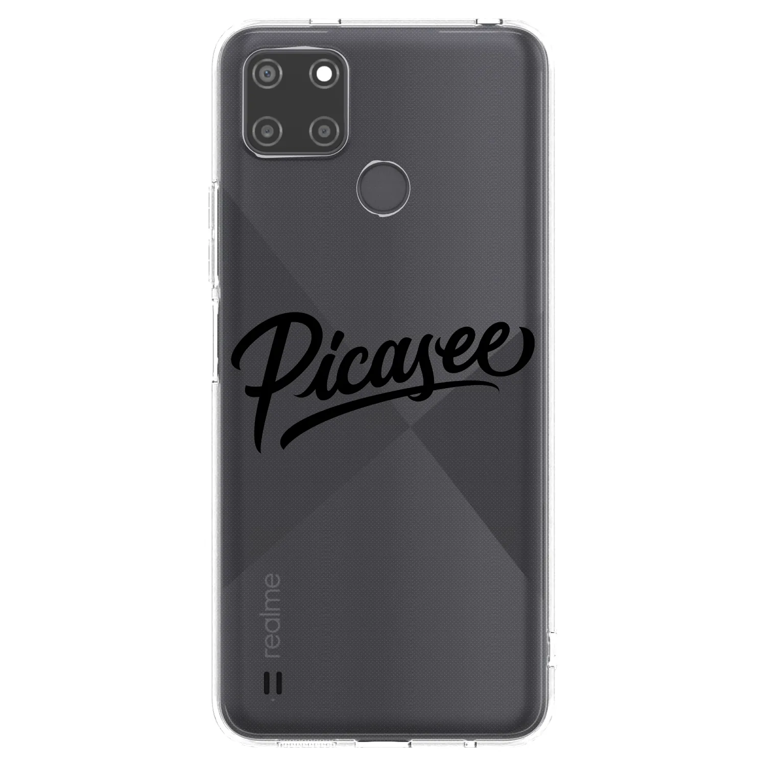 Picasee Realme C21Y Hülle - Transparentes Silikon - Picasee - old logo - black