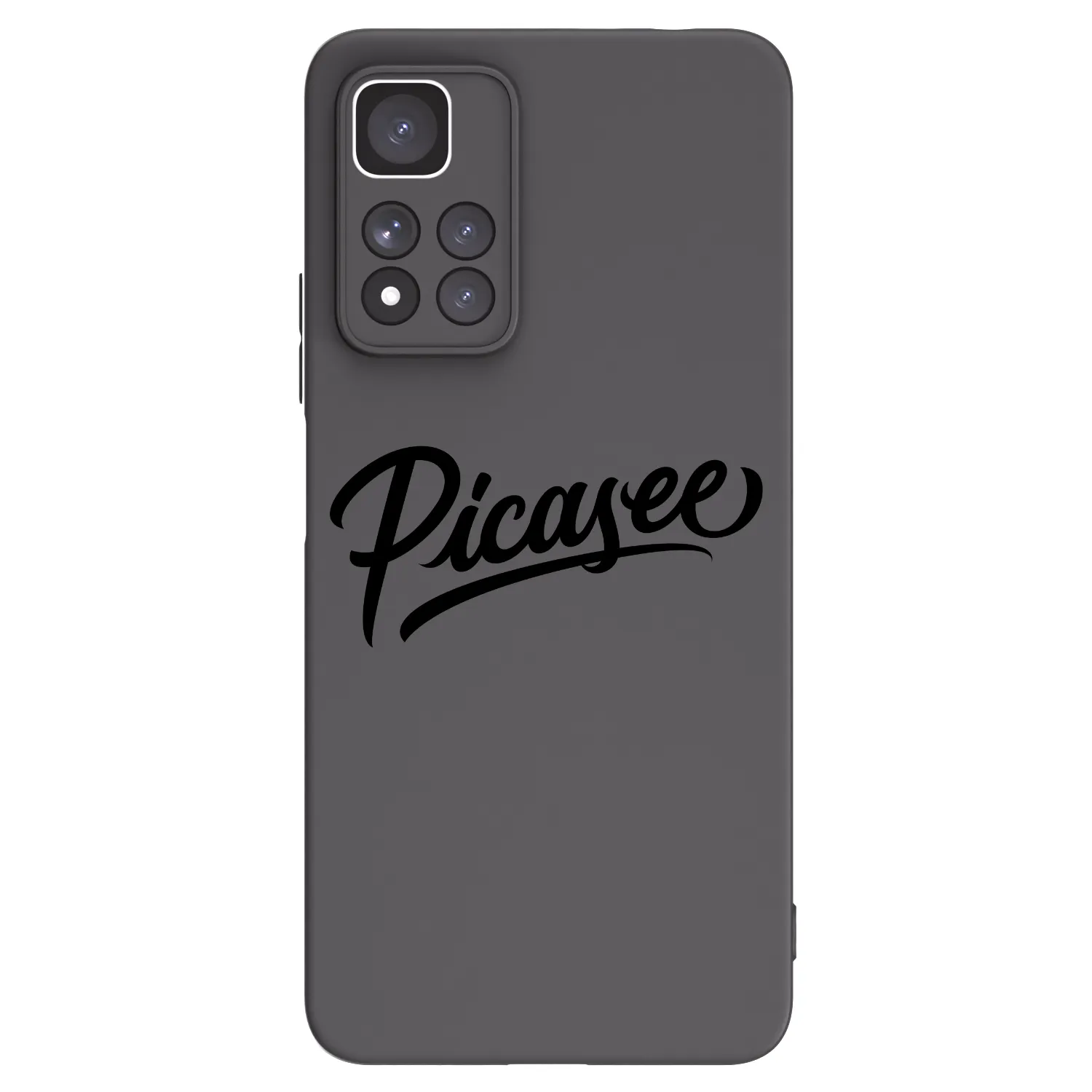 Picasee Xiaomi Redmi Note 11 Pro+ 5G Hülle - Schwarzes Silikon - Picasee - old logo - black