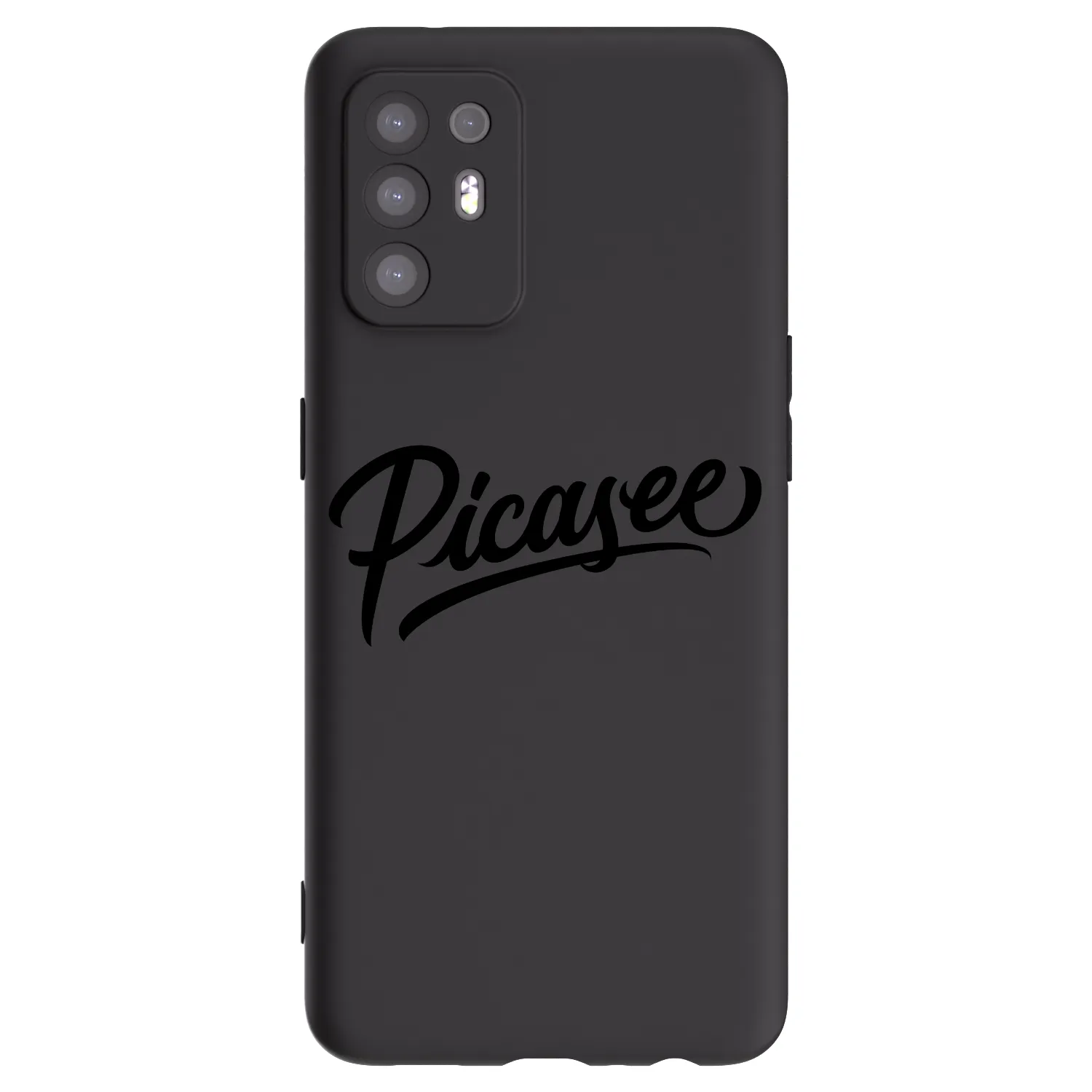 Picasee OPPO A94 5G Hülle - Schwarzes Silikon - Picasee - old logo - black