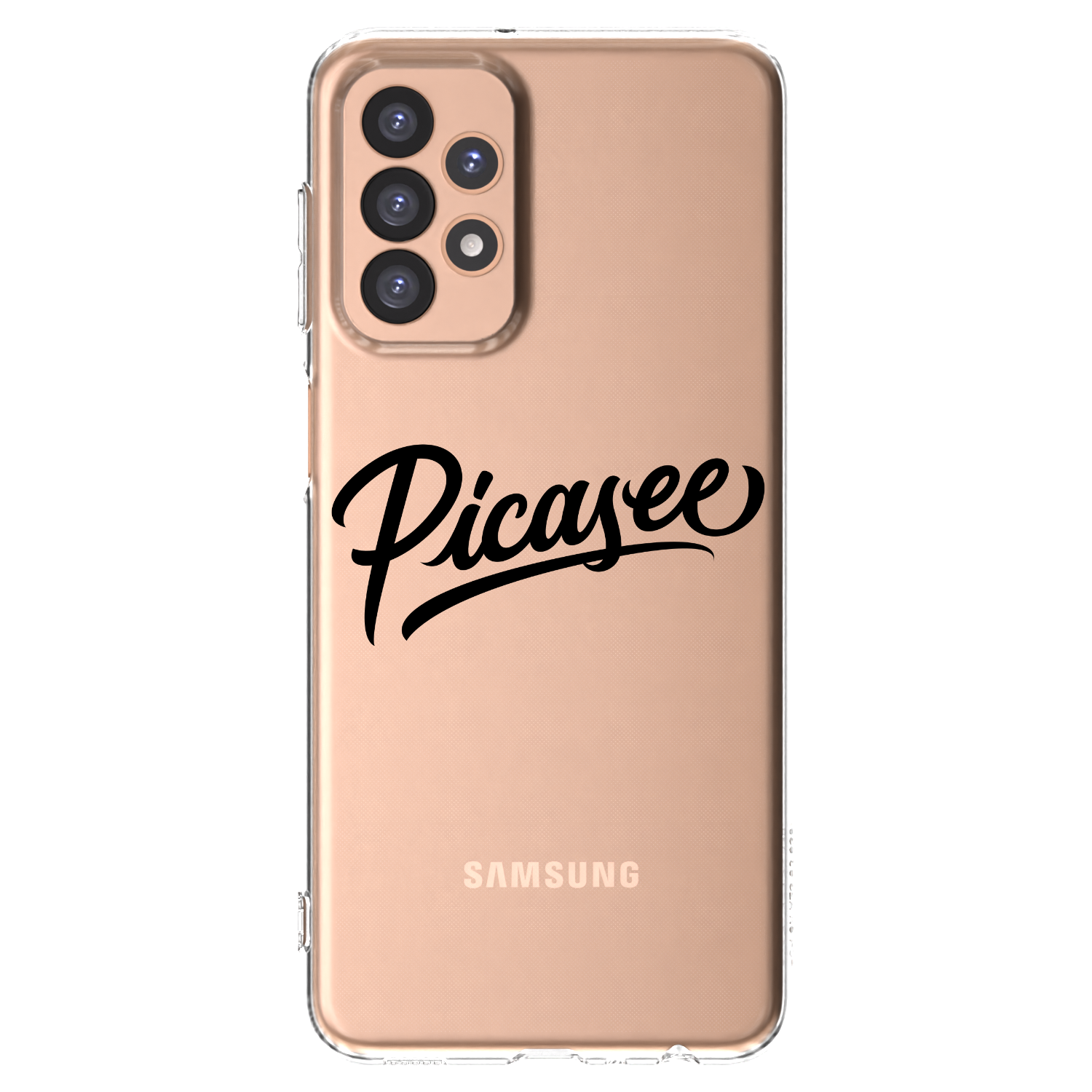 Picasee Samsung Galaxy A23 A236B 5G Hülle - Transparentes Silikon - Picasee - old logo - black