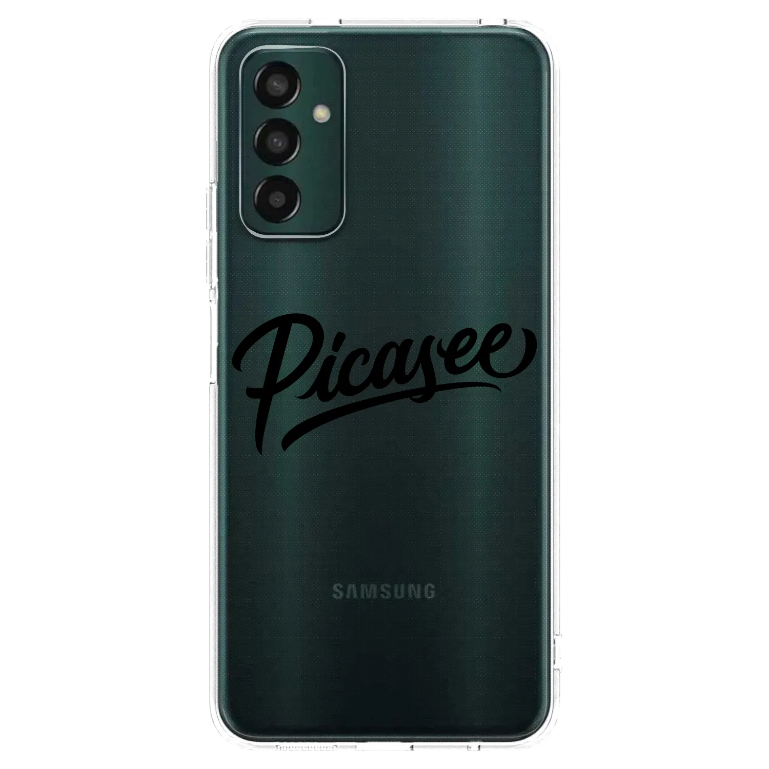 Picasee Samsung Galaxy M23 5G Hülle - Transparentes Silikon - Picasee - old logo - black