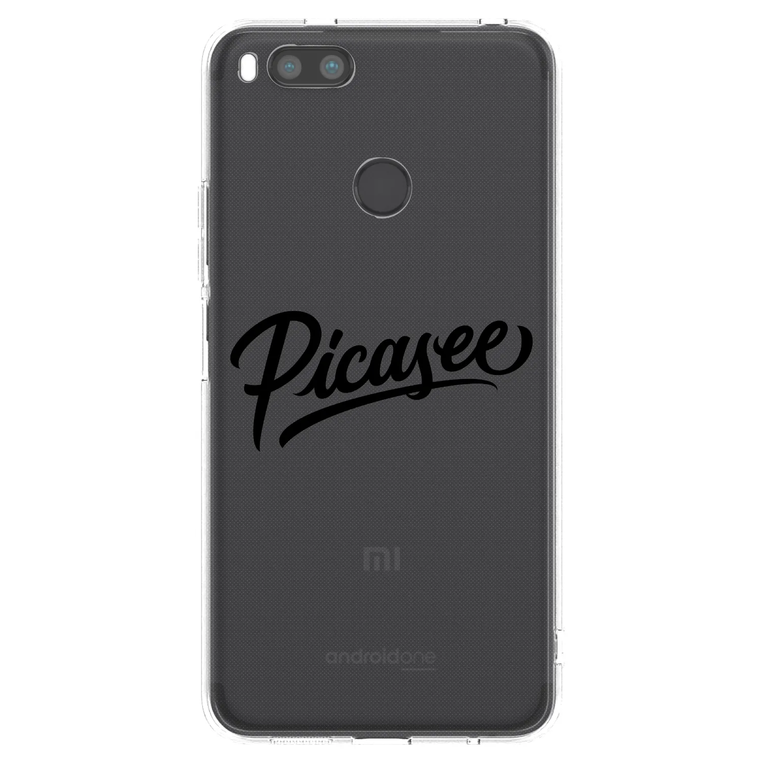 Picasee Xiaomi Redmi A1 Hülle - Transparentes Silikon - Picasee - old logo - black