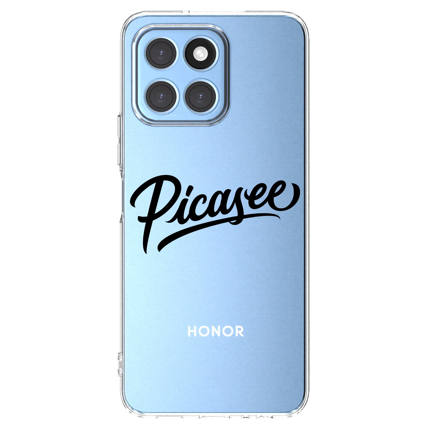 Picasee Honor X8 5G Hülle - Transparentes Silikon - Picasee - old logo - black