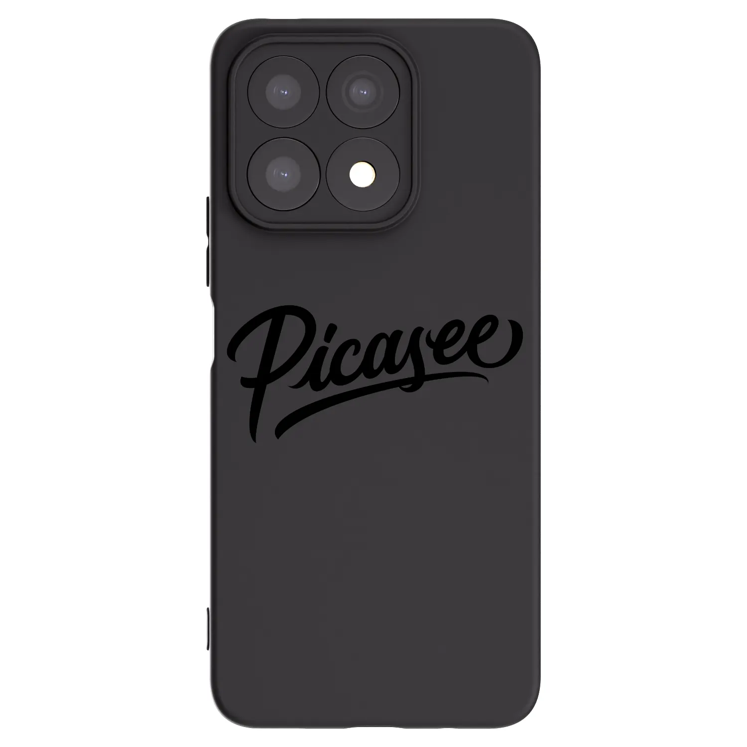 Picasee Honor X8a Hülle - Schwarzes Silikon - Picasee - old logo - black