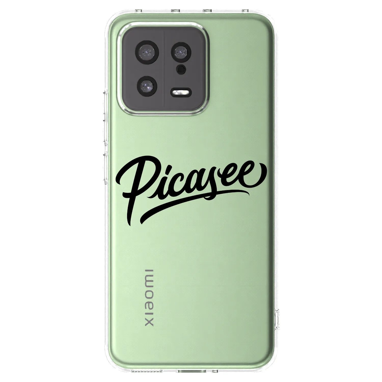 Picasee Xiaomi 13 Hülle - Transparentes Silikon - Picasee - old logo - black