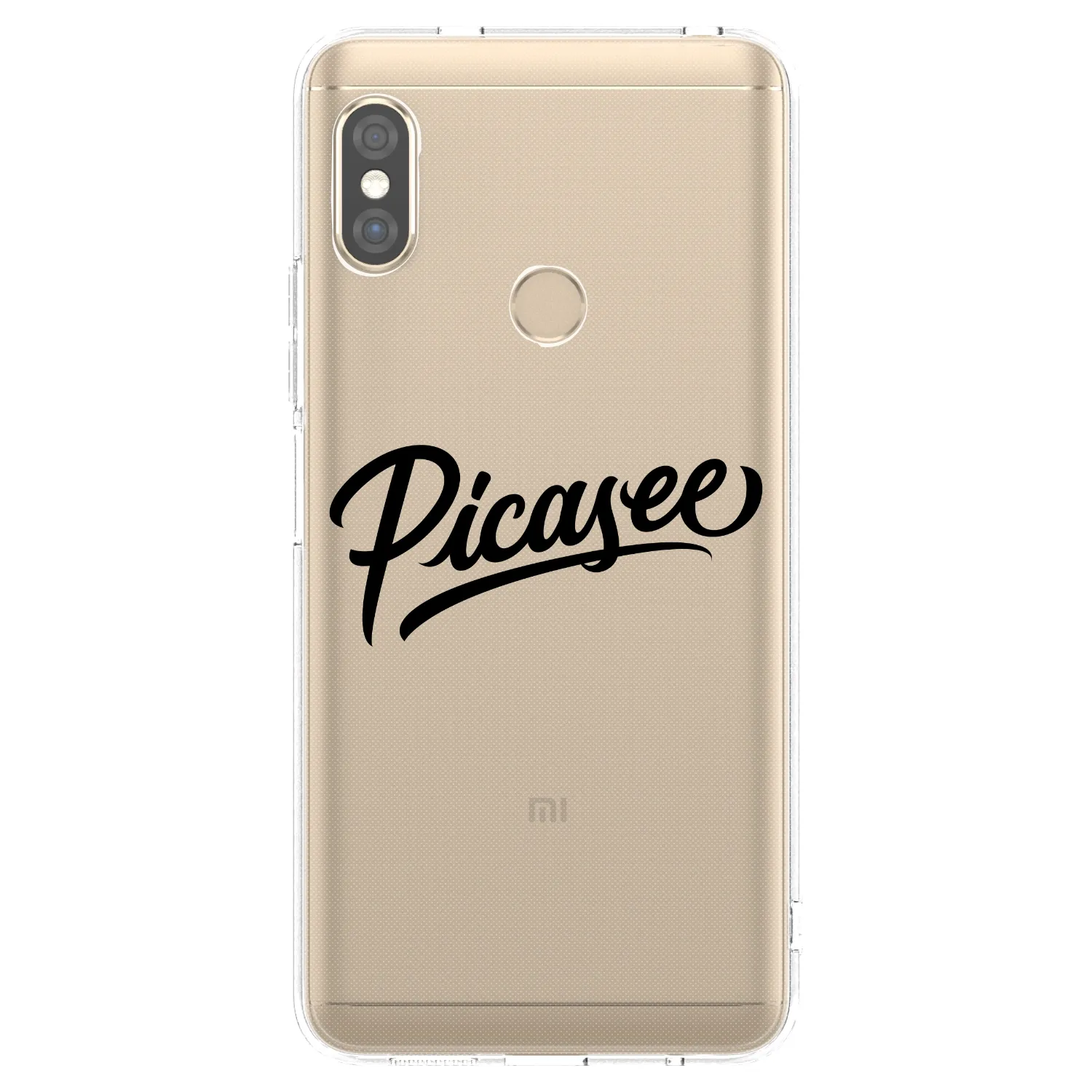 Picasee Xiaomi Redmi Note 5 Global Hülle - Transparentes Silikon - Picasee - old logo - black