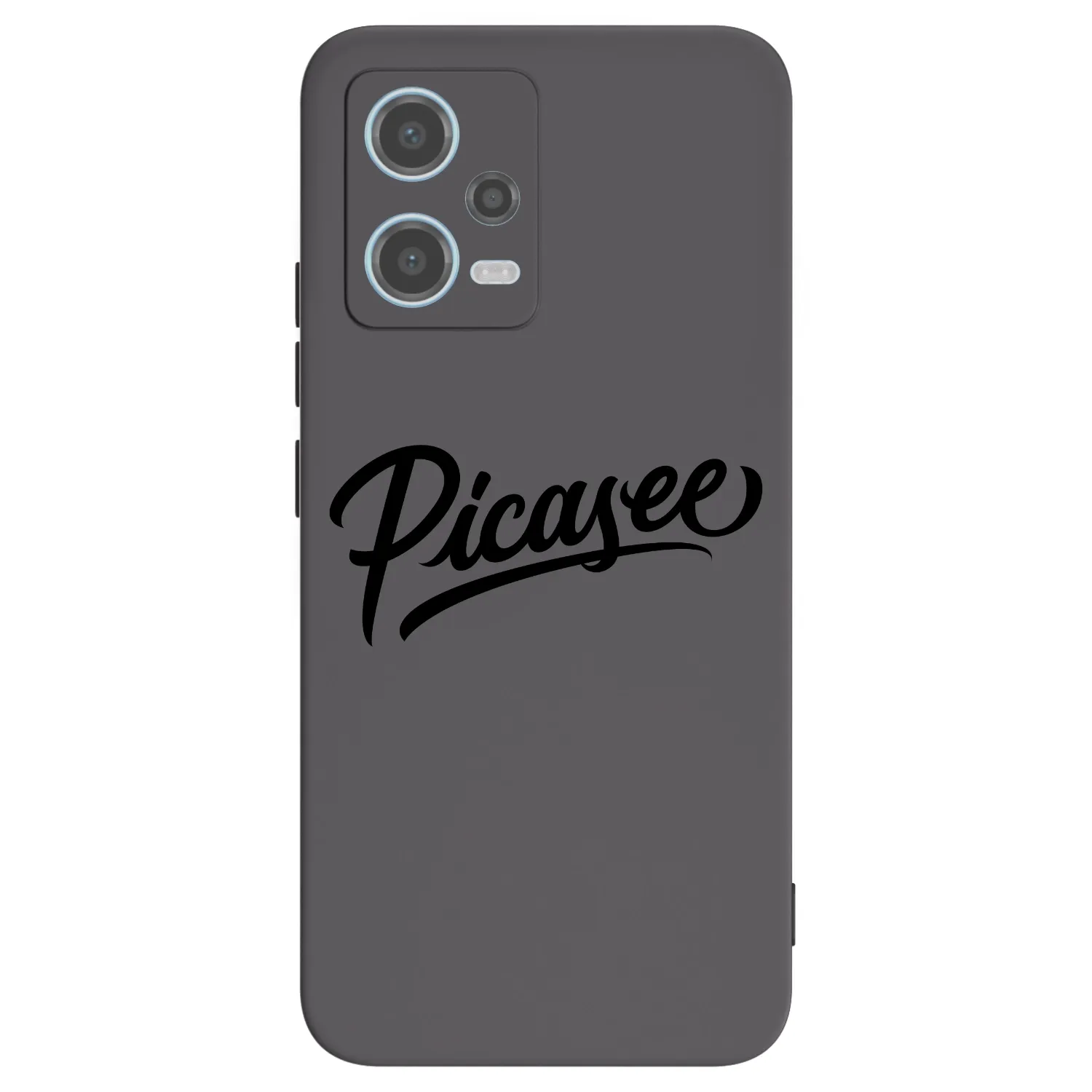 Picasee Xiaomi Redmi Note 12 5G Hülle - Schwarzes Silikon - Picasee - old logo - black