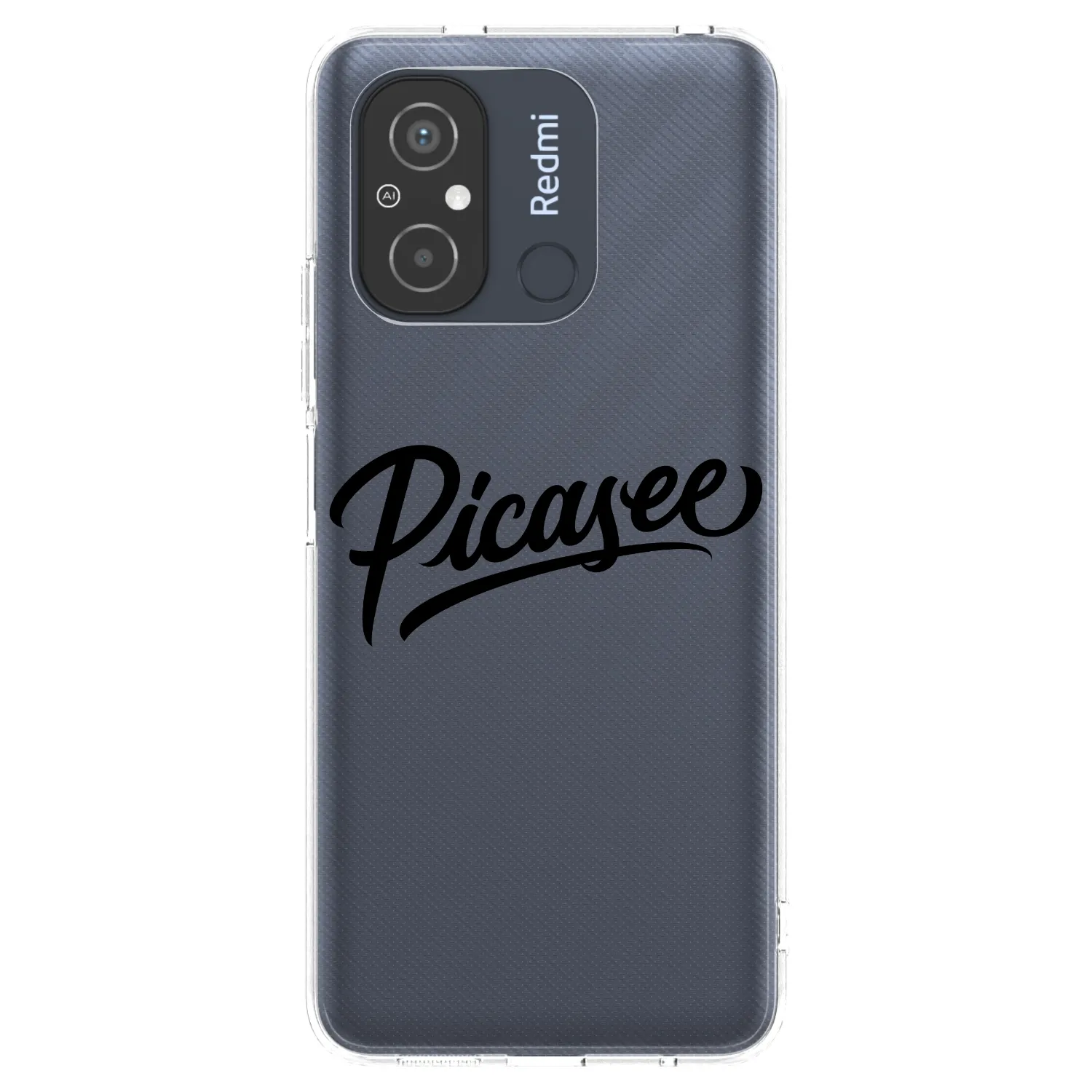 Picasee Xiaomi Redmi 12C Hülle - Transparentes Silikon - Picasee - old logo - black