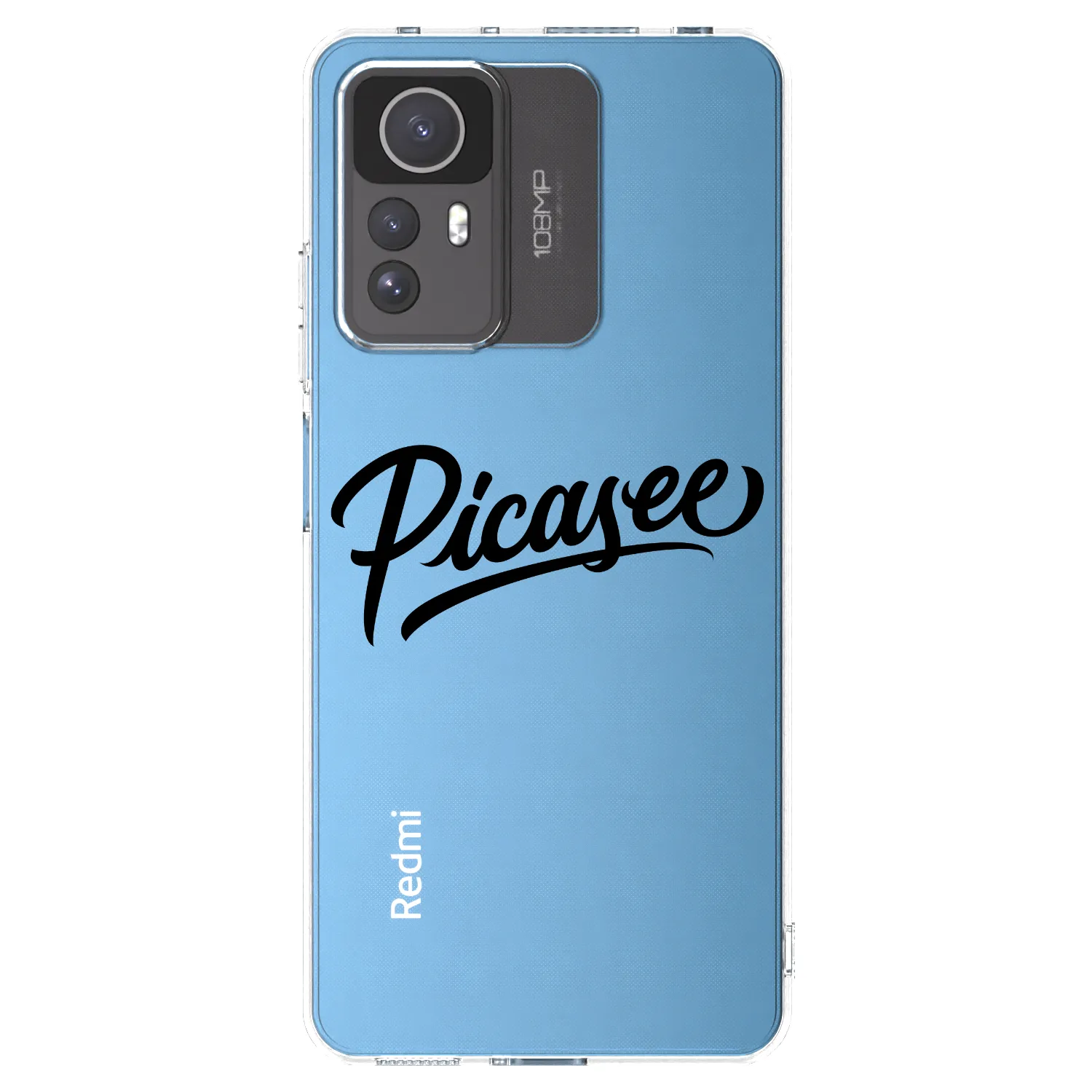 Picasee Xiaomi Redmi Note 12S Hülle - Transparentes Silikon - Picasee - old logo - black