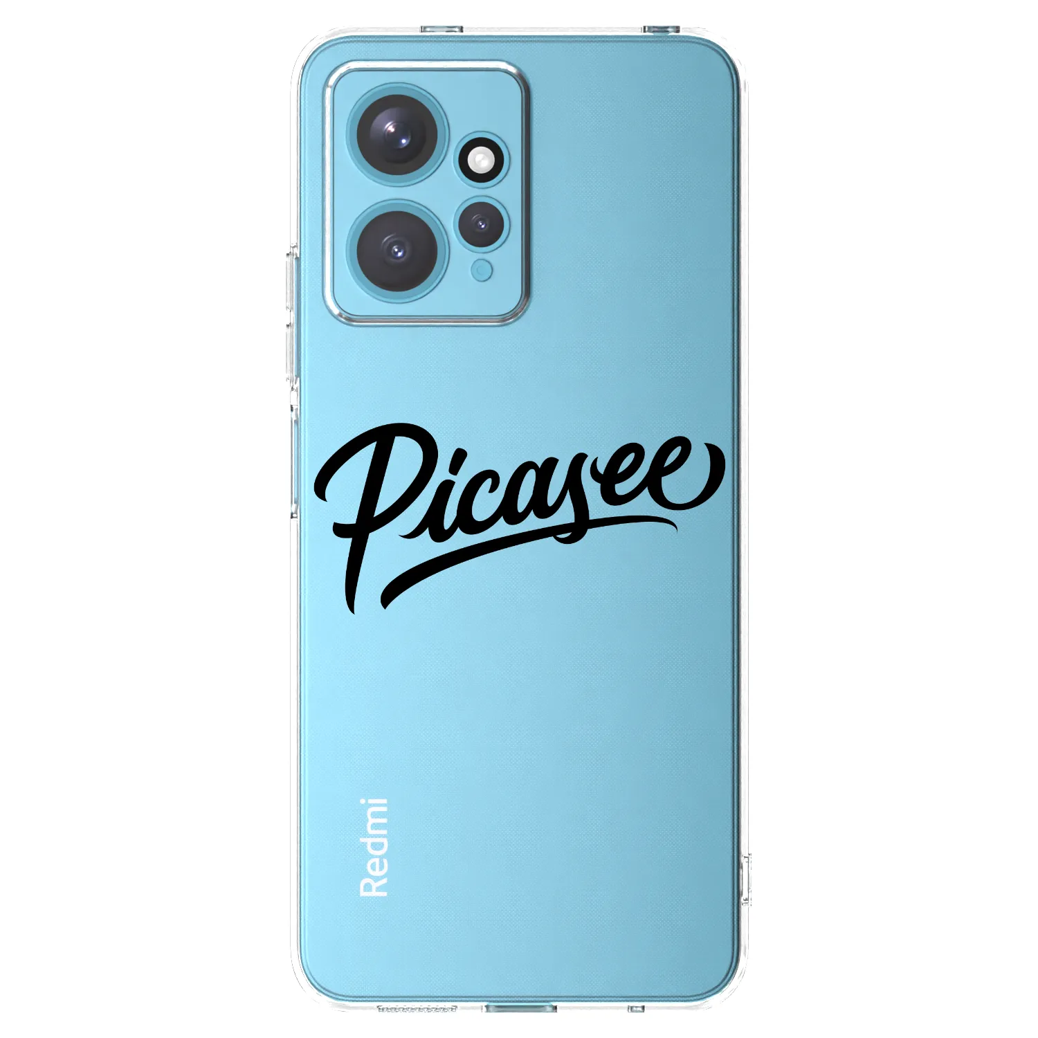 Picasee Xiaomi Redmi Note 12 4G Hülle - Transparentes Silikon - Picasee - old logo - black