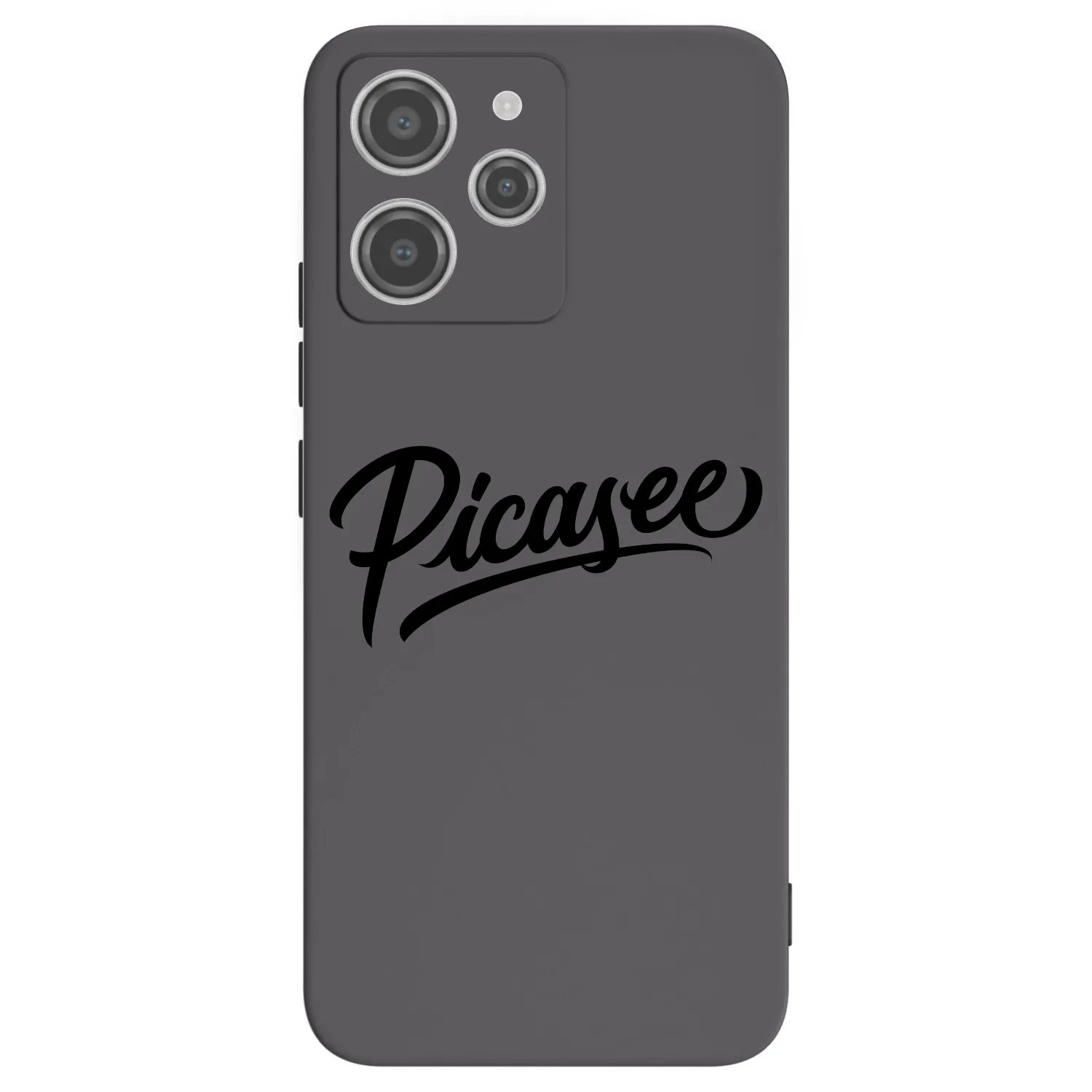 Picasee Xiaomi Redmi 12 4G Hülle - Schwarzes Silikon - Picasee - old logo - black