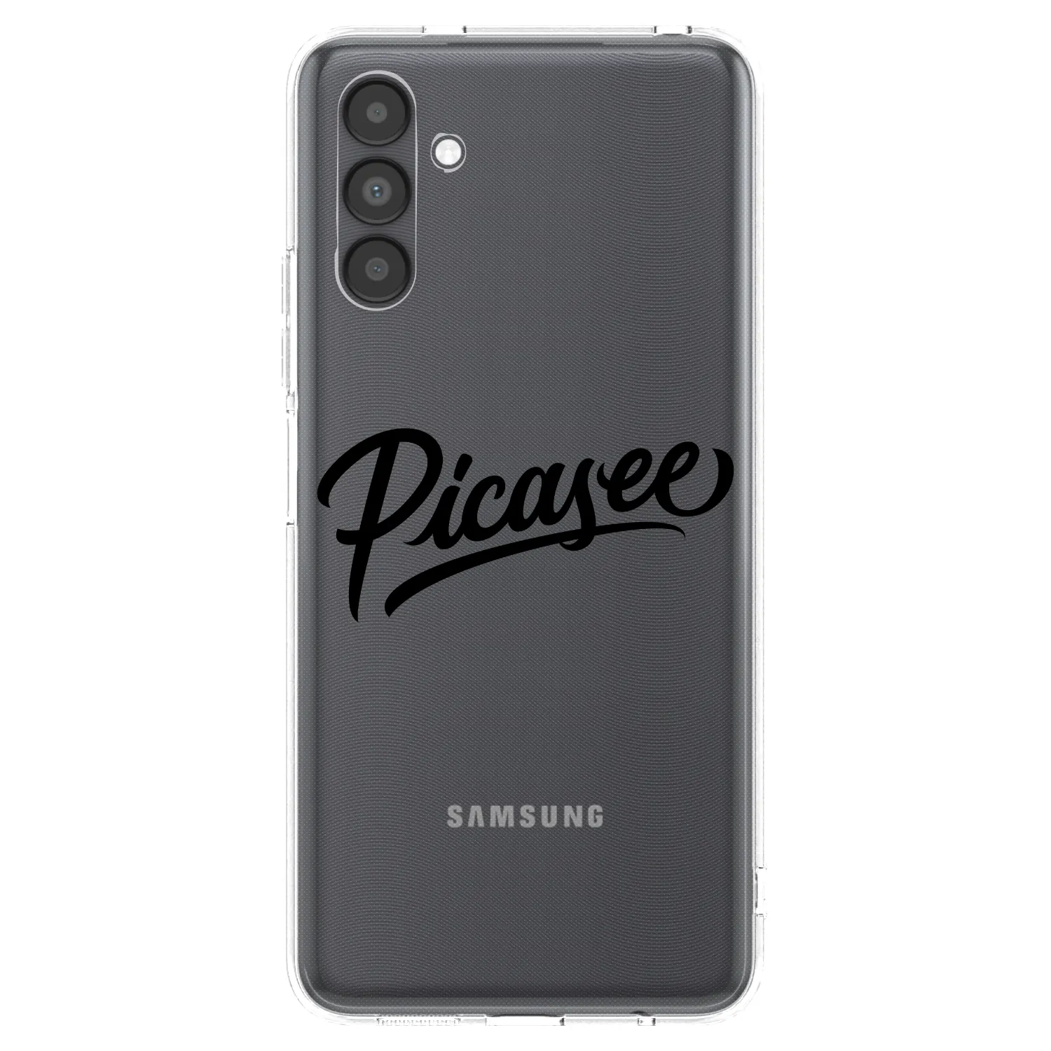 Picasee Samsung Galaxy A04s A047F Hülle - Transparentes Silikon - Picasee - old logo - black