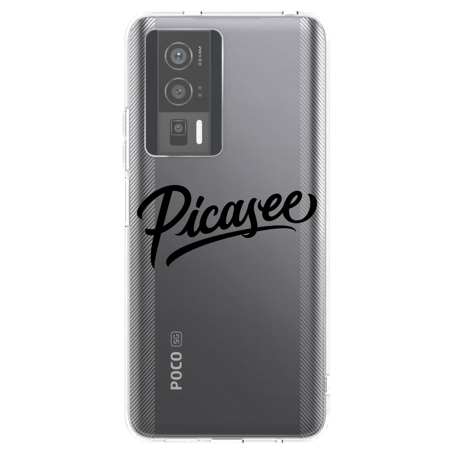 Picasee Xiaomi Poco F5 Pro 5G Hülle - Transparentes Silikon - Picasee - old logo - black