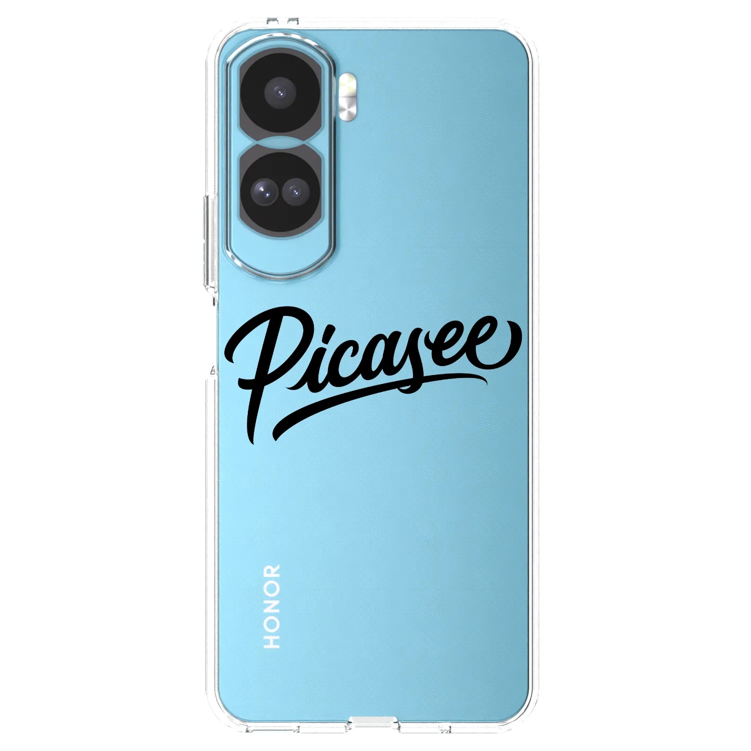 Picasee Honor 90 Lite 5G Hülle - Transparentes Silikon - Picasee - old logo - black