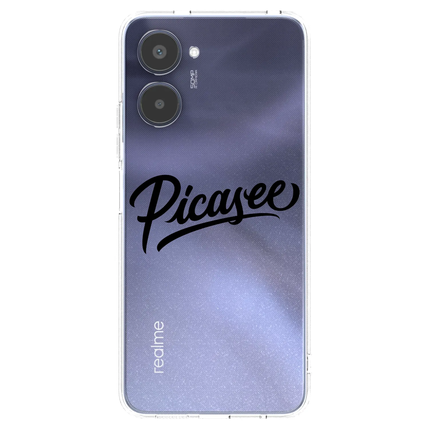 Picasee Realme 10 4G Hülle - Transparentes Silikon - Picasee - old logo - black
