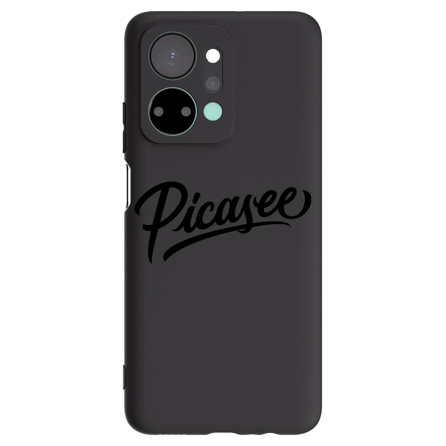 Picasee Honor X7a Hülle - Schwarzes Silikon - Picasee - old logo - black