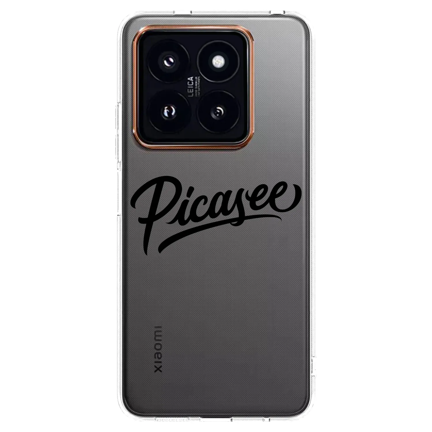 Picasee Xiaomi 14 Pro Hülle - Transparentes Silikon - Picasee - old logo - black