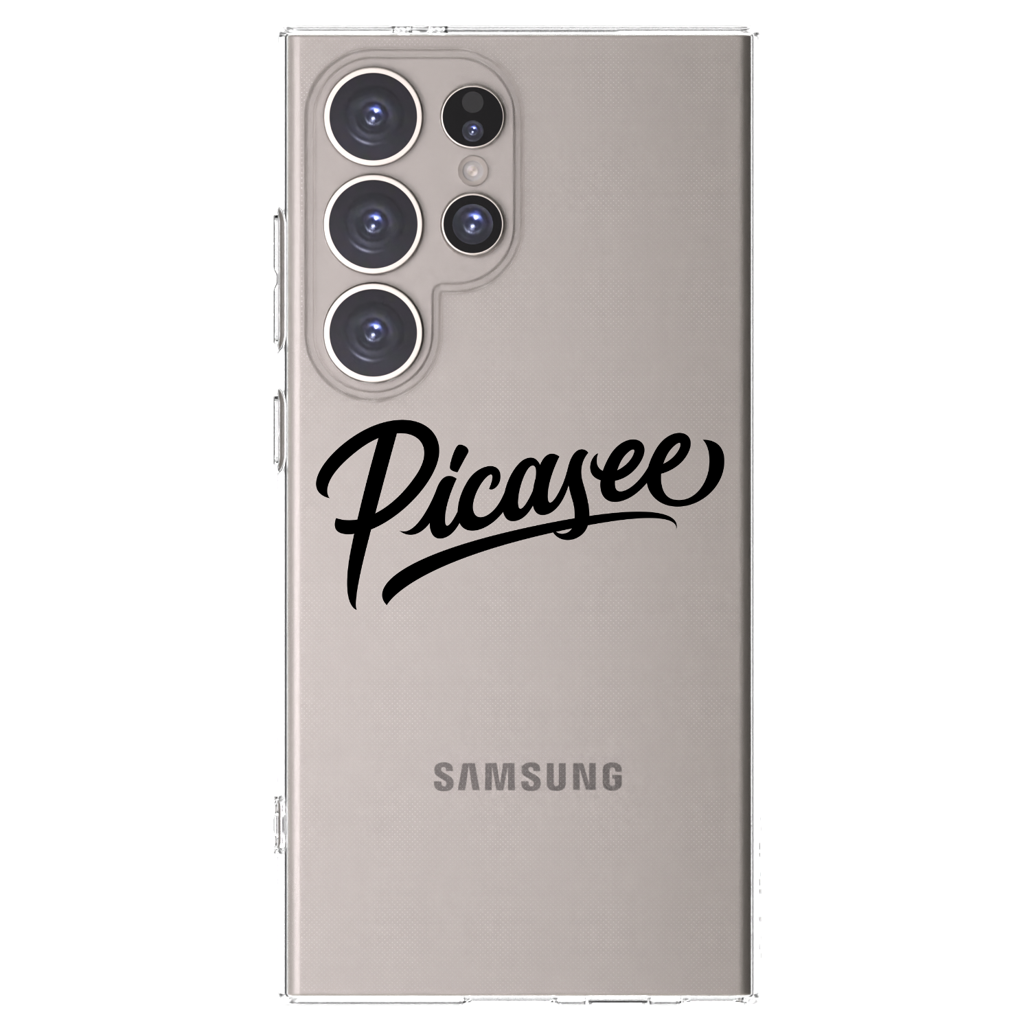 Picasee Samsung Galaxy S24 Ultra S928B 5G Hülle - Transparentes Silikon - Picasee - old logo - black