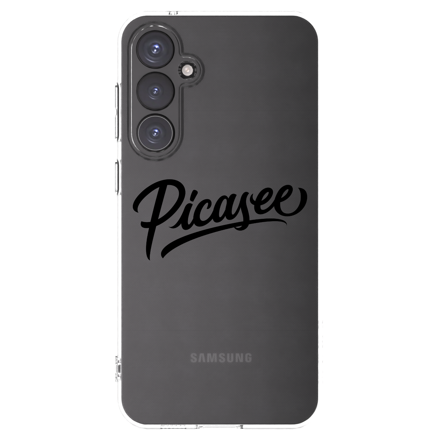 Picasee Samsung Galaxy S23 FE S711B Hülle - Transparentes Silikon - Picasee - old logo - black