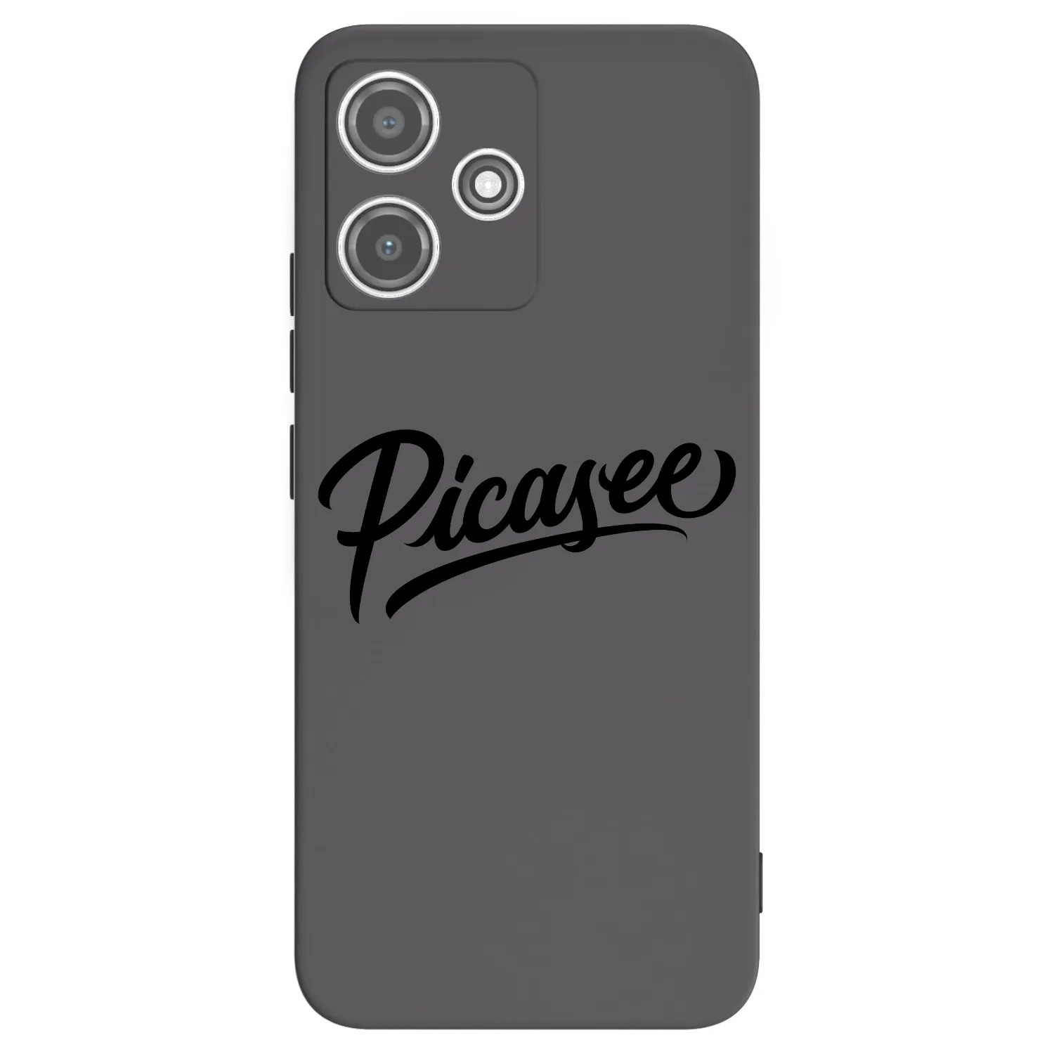 Picasee Xiaomi Redmi 12 5G Hülle - Schwarzes Silikon - Picasee - old logo - black