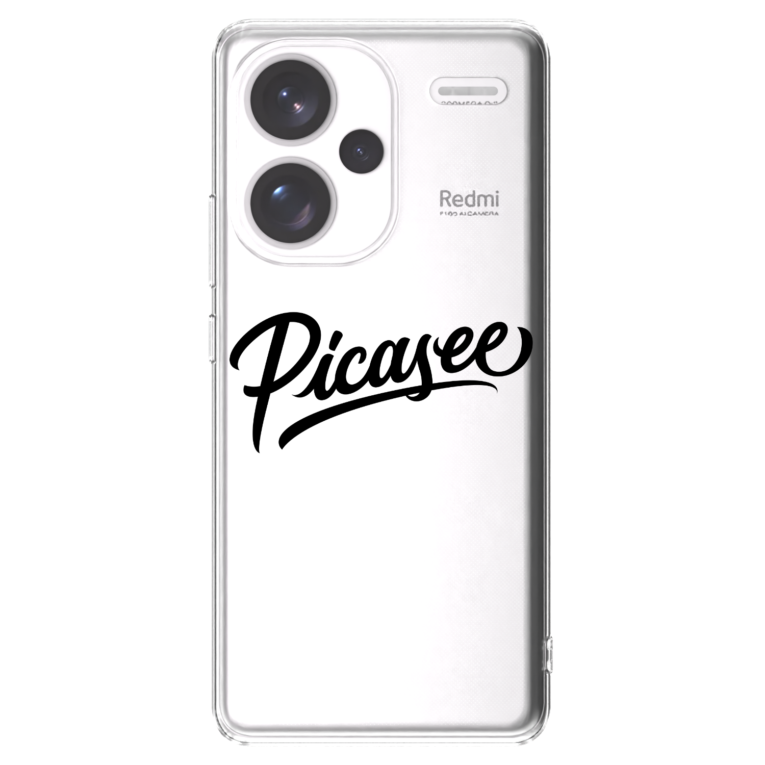 Picasee Xiaomi Redmi Note 13 Pro+ 5G Hülle - Transparentes Silikon - Picasee - old logo - black