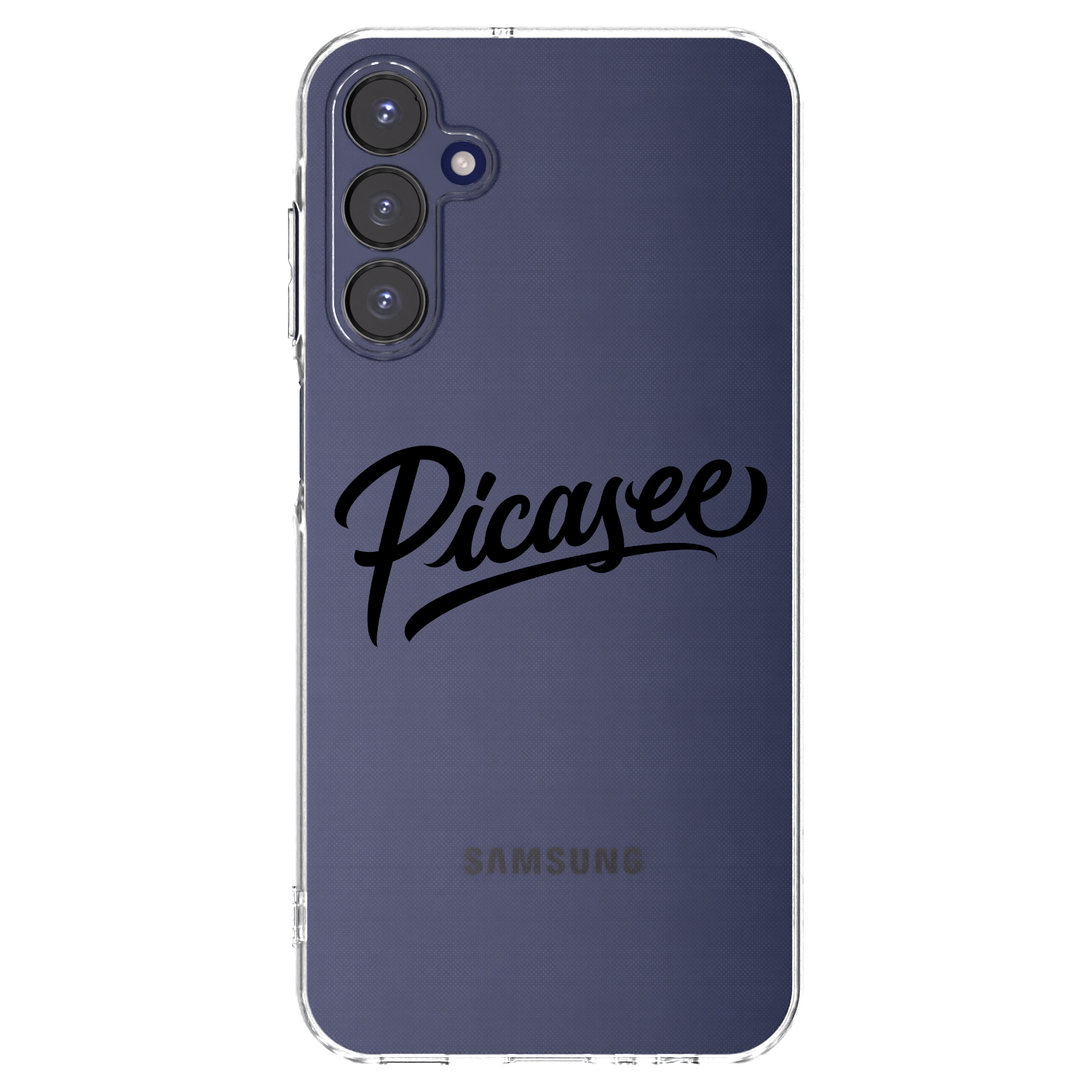 Picasee Samsung Galaxy A15 A155F 4G Hülle - Transparentes Silikon - Picasee - old logo - black