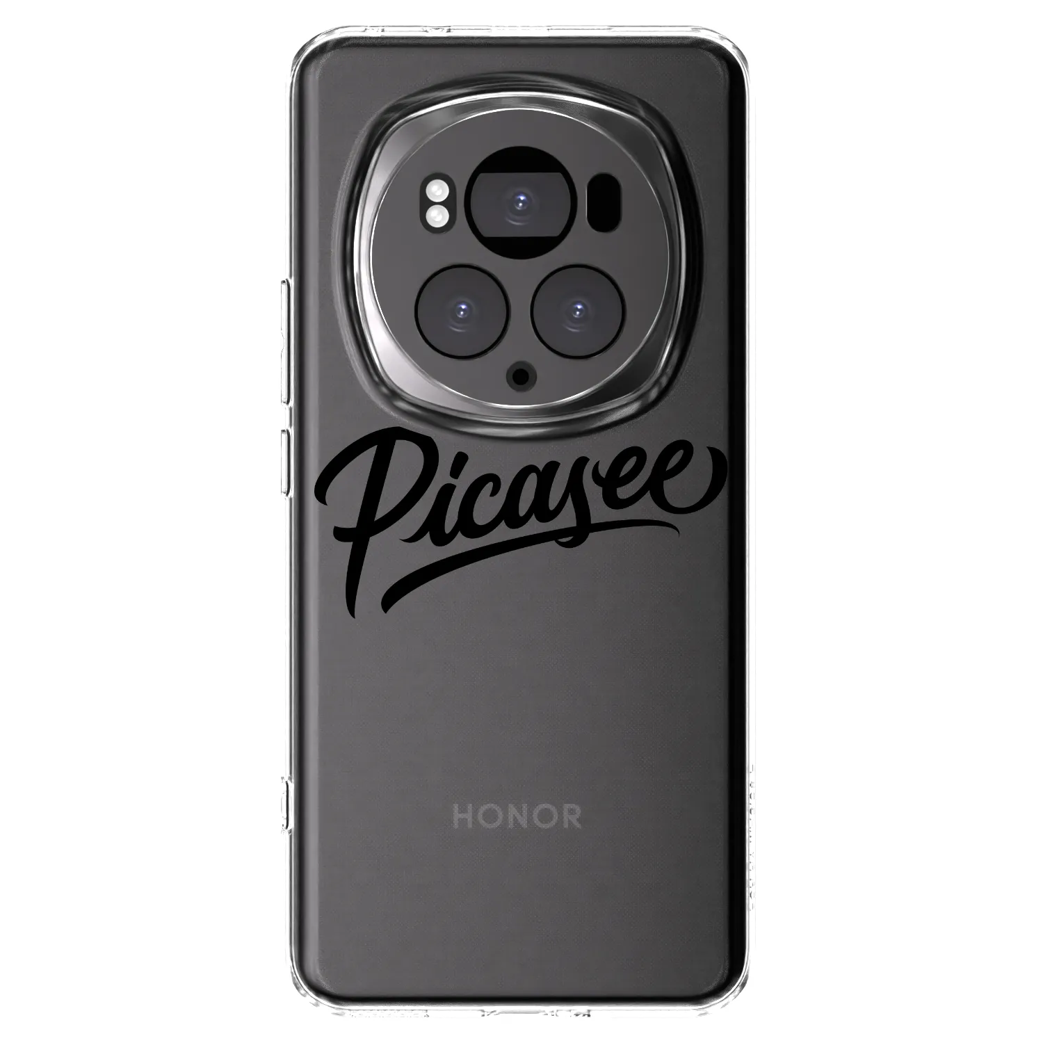 Picasee Honor Magic6 Pro Hülle - Transparentes Silikon - Picasee - old logo - black