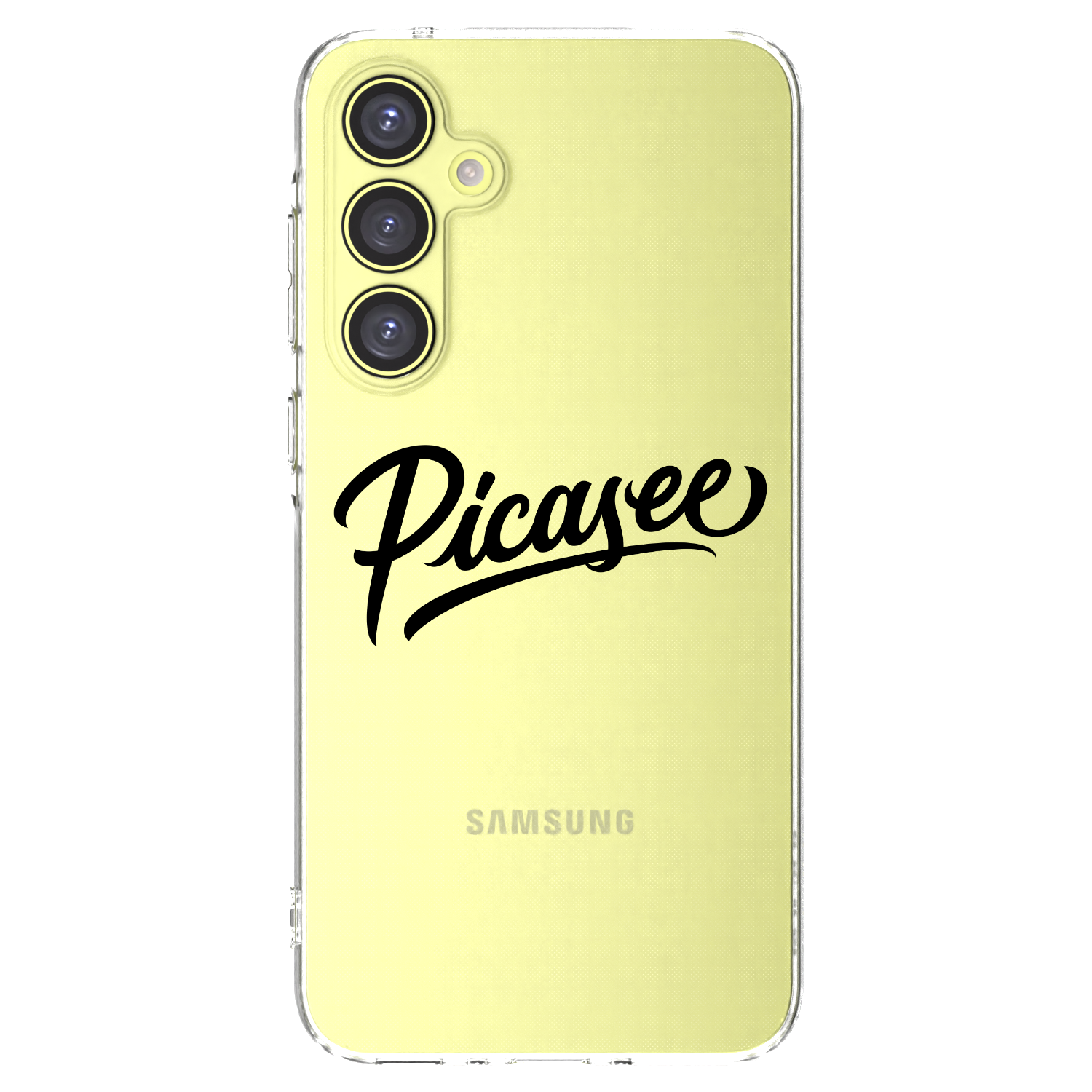 Picasee Samsung Galaxy A35 5G A356B Hülle - Transparentes Silikon - Picasee - old logo - black