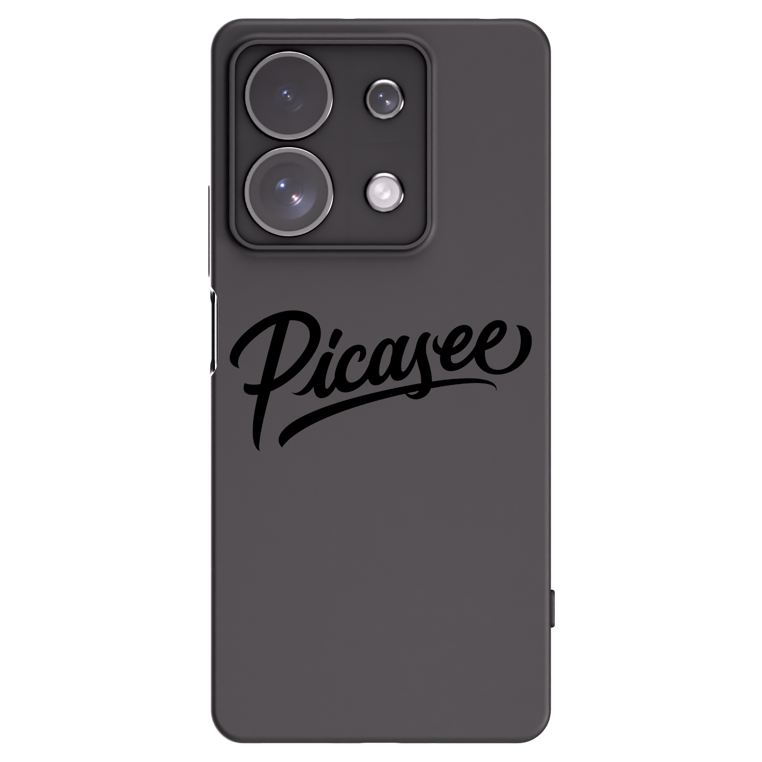 Picasee Xiaomi Redmi Note 13 Pro 4G Hülle - Schwarzes Silikon - Picasee - old logo - black