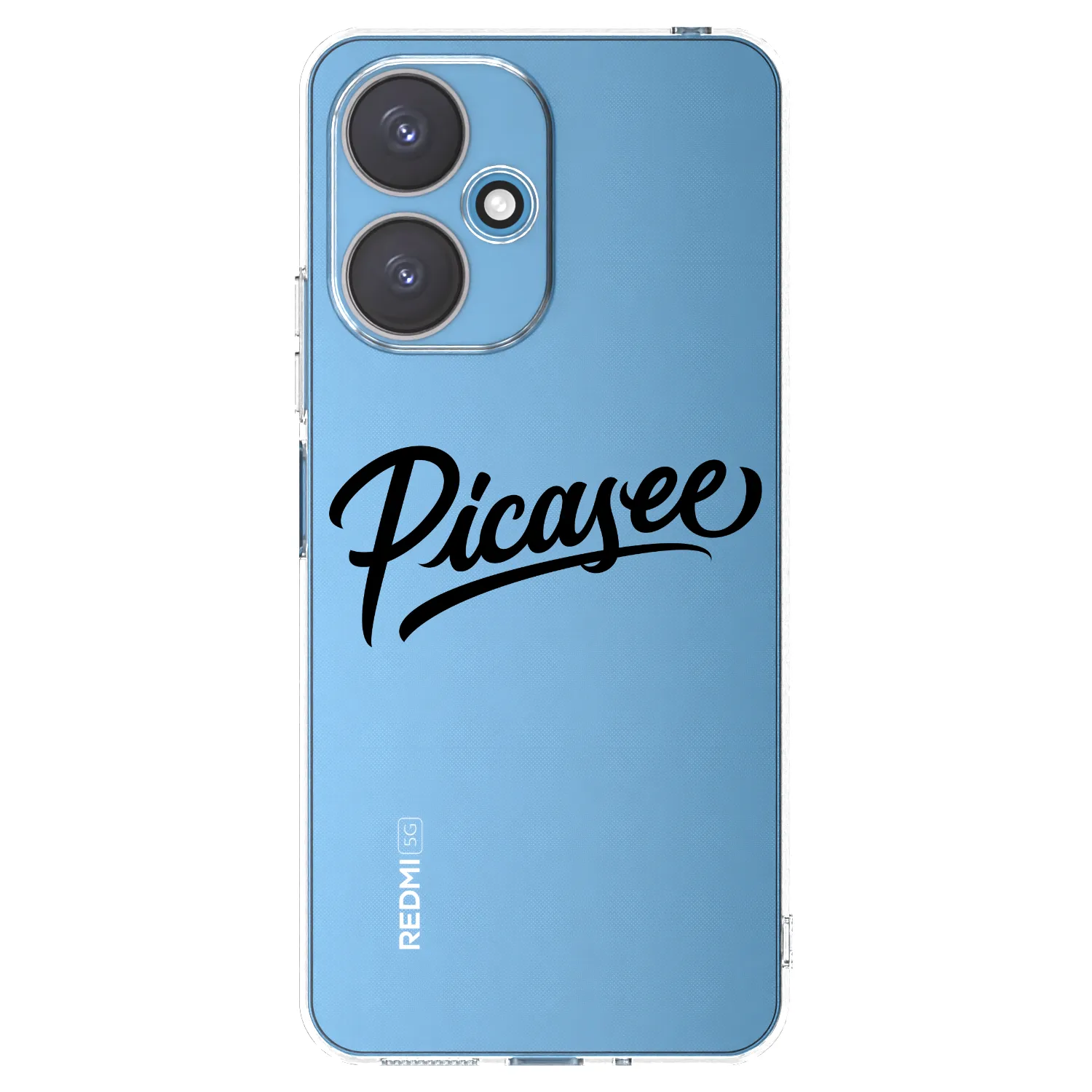 Picasee Xiaomi Redmi 13C 5G Hülle - Transparentes Silikon - Picasee - old logo - black