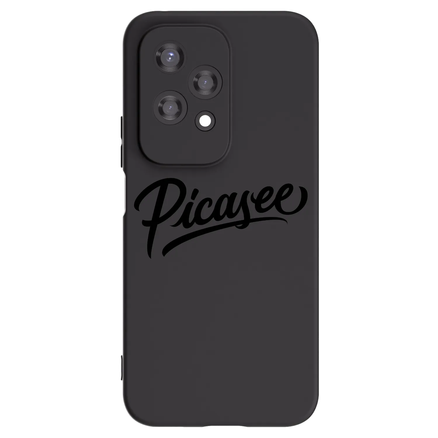 Picasee Honor 200 Lite Hülle - Schwarzes Silikon - Picasee - old logo - black