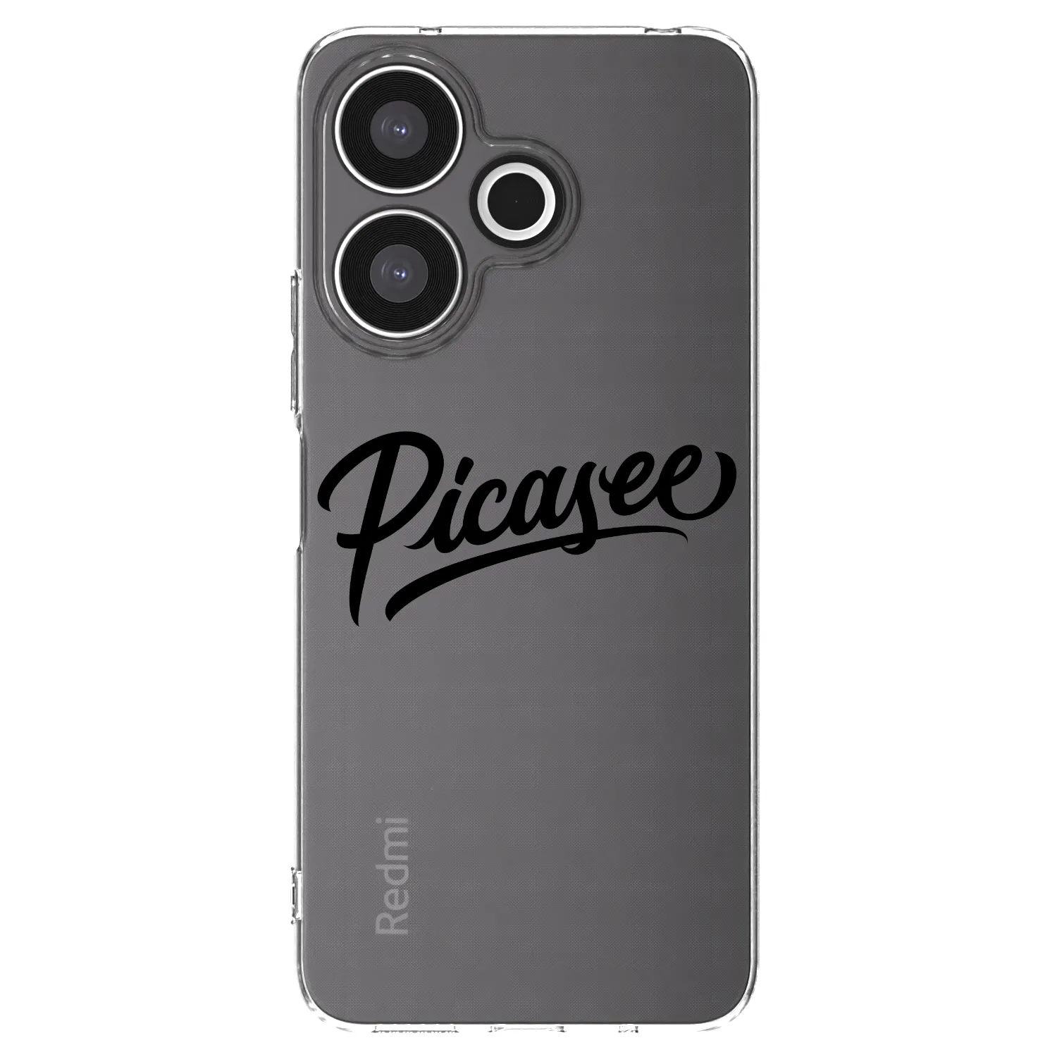 Picasee Xiaomi Redmi 13 4G Hülle - Transparentes Silikon - Picasee - old logo - black