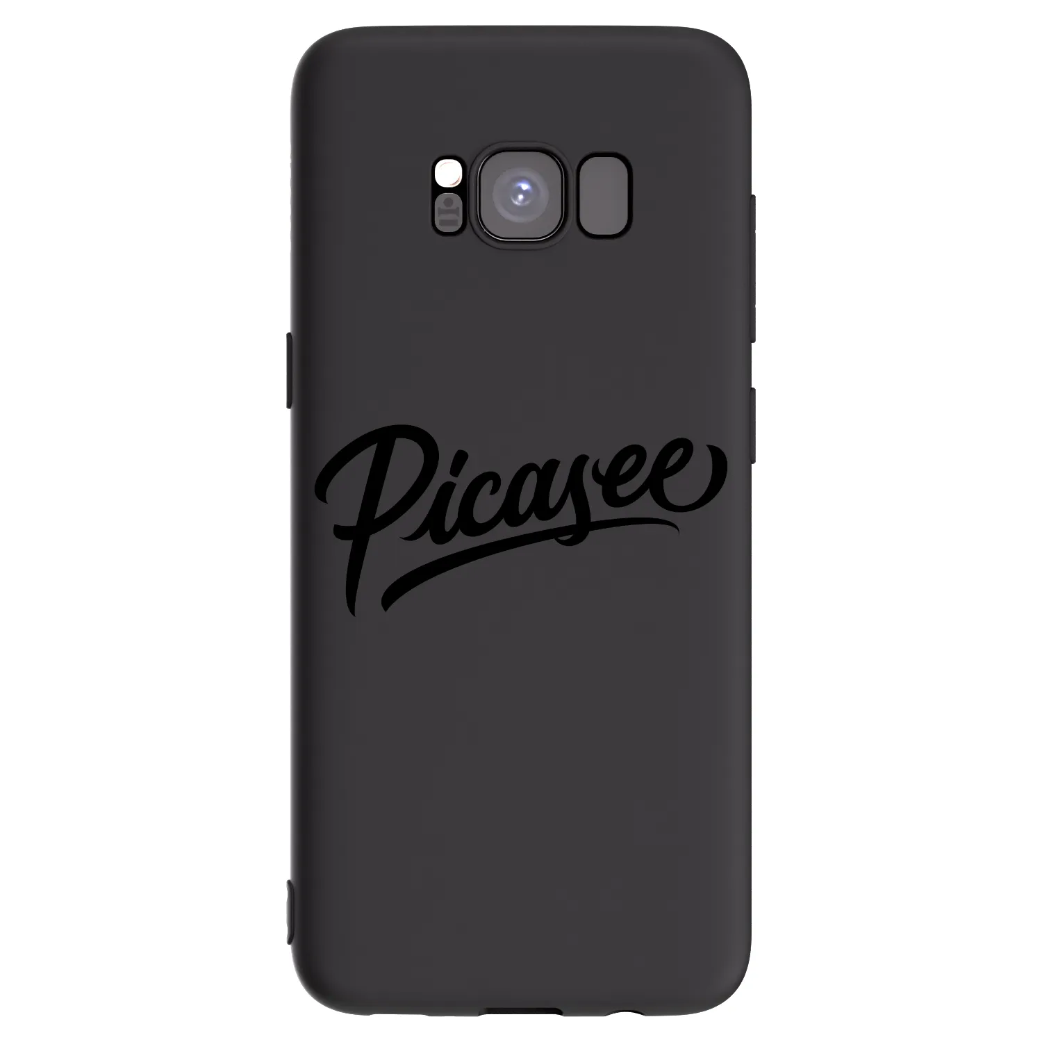 Picasee Samsung Galaxy S8 G950F Hülle - Schwarzes Silikon - Picasee - old logo - black
