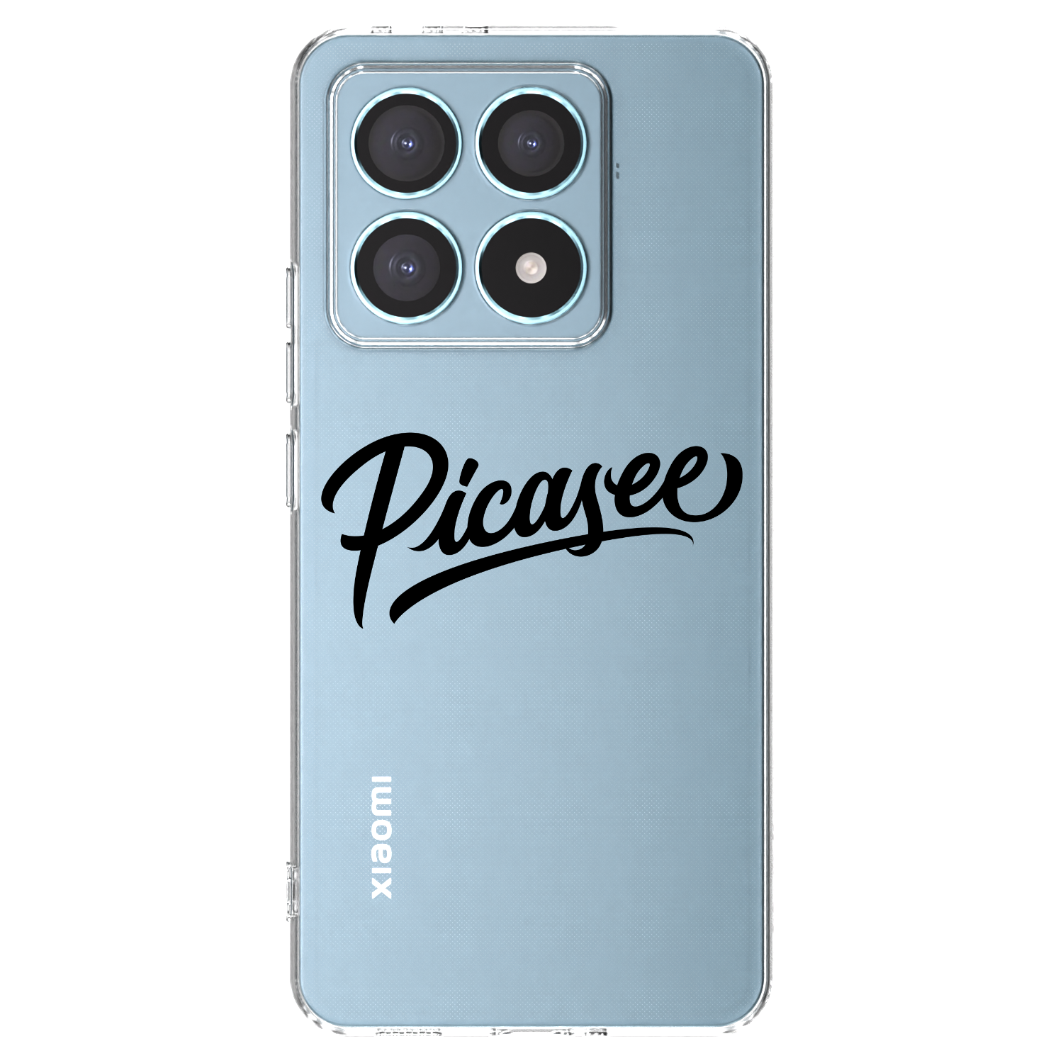 Picasee Xiaomi 14T Pro Hülle - Transparentes Silikon - Picasee - old logo - black