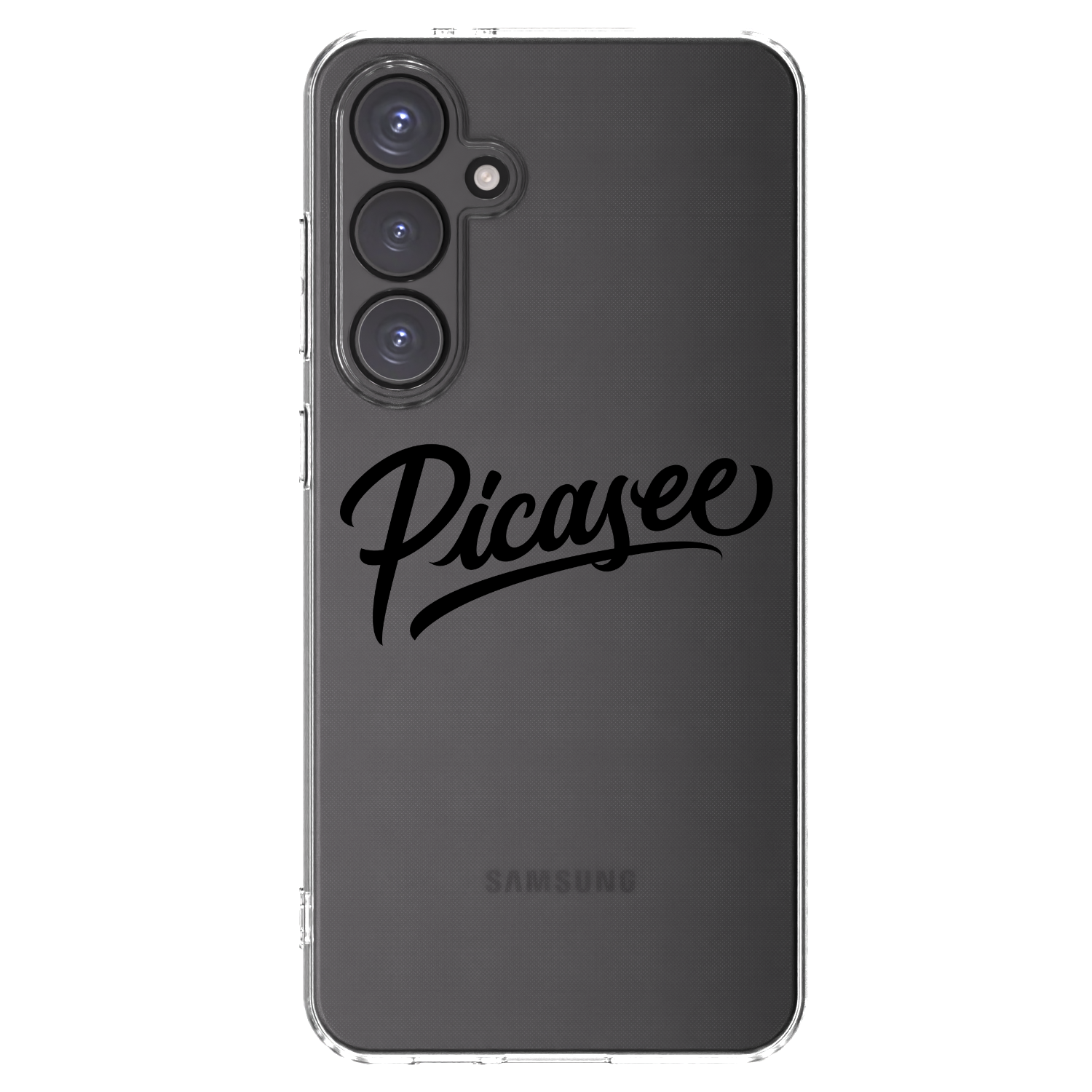 Picasee Samsung Galaxy S24 FE S721B Hülle - Transparentes Silikon - Picasee - old logo - black