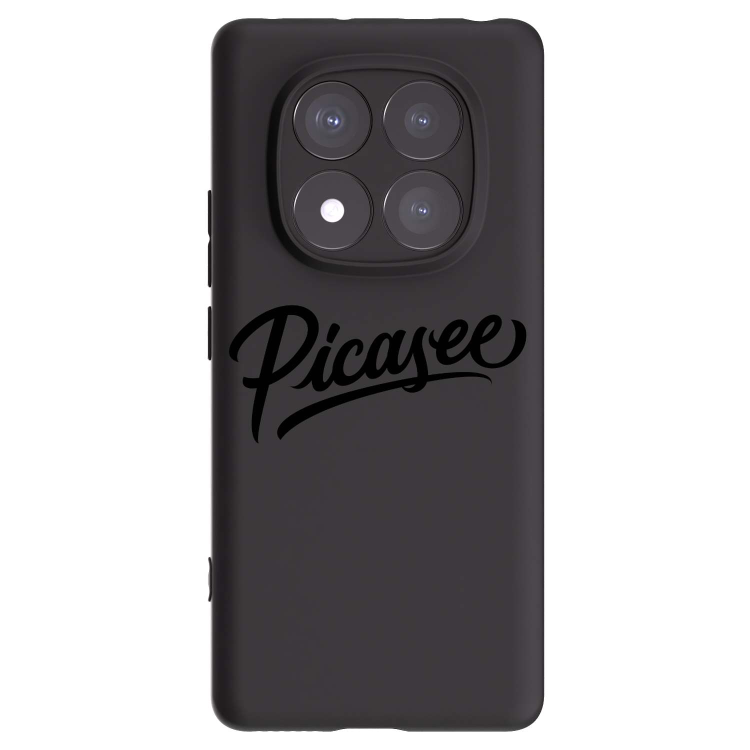 Picasee Xiaomi Redmi Note 14 Pro 5G Hülle - Schwarzes Silikon - Picasee - old logo - black