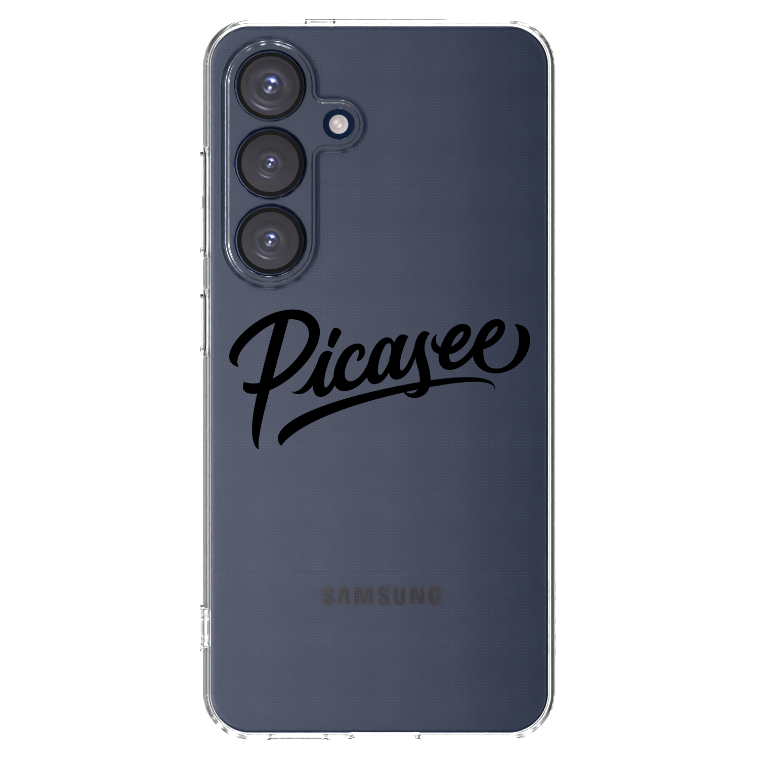 Picasee Samsung Galaxy S25 5G Hülle - Transparentes Silikon - Picasee - old logo - black