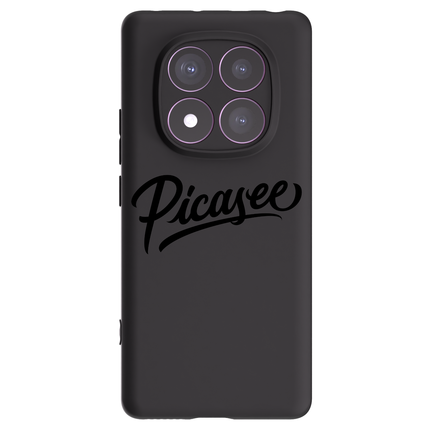 Picasee Xiaomi Redmi Note 14 Pro 4G Hülle - Schwarzes Silikon - Picasee - old logo - black