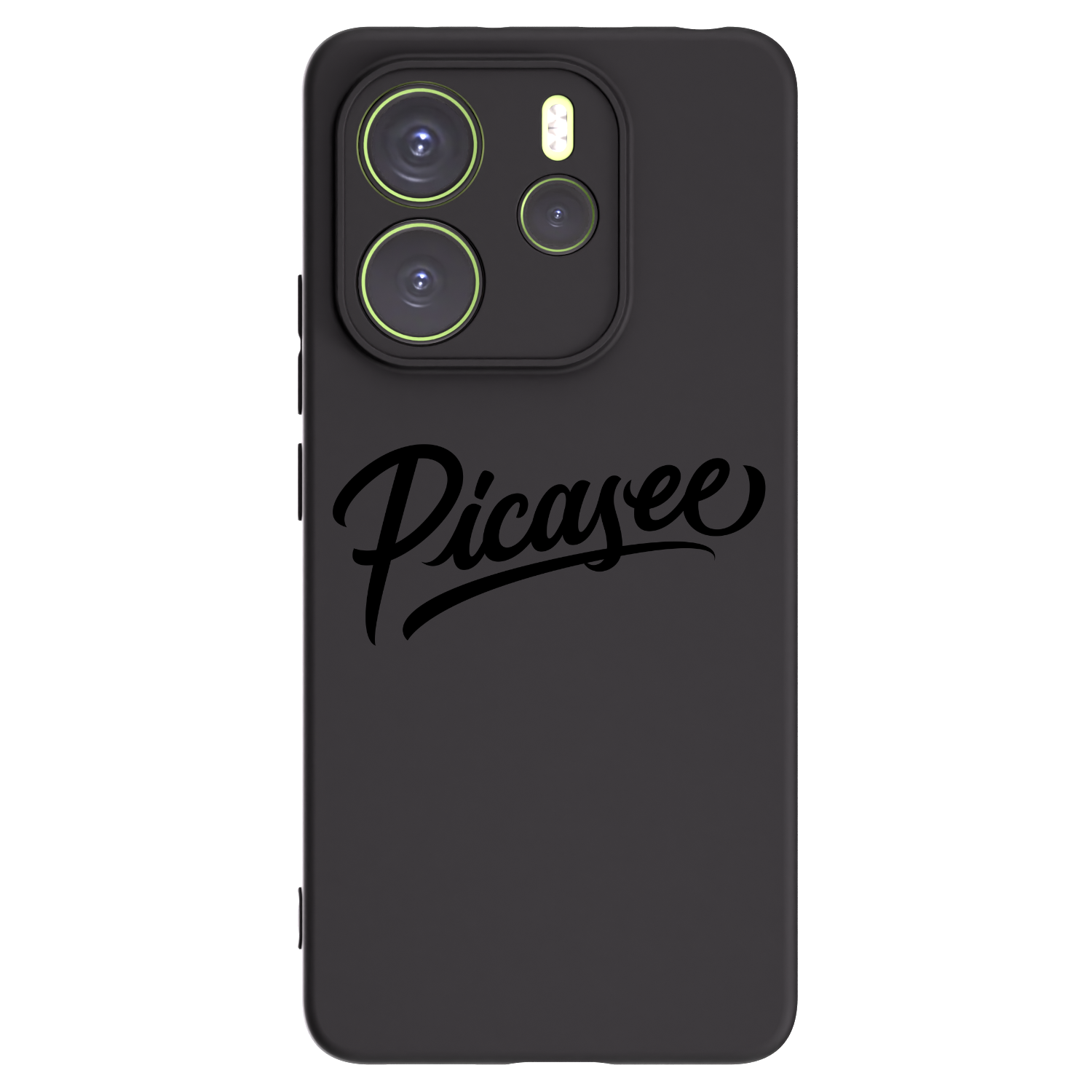 Picasee Xiaomi Redmi Note 14 4G Hülle - Schwarzes Silikon - Picasee - old logo - black