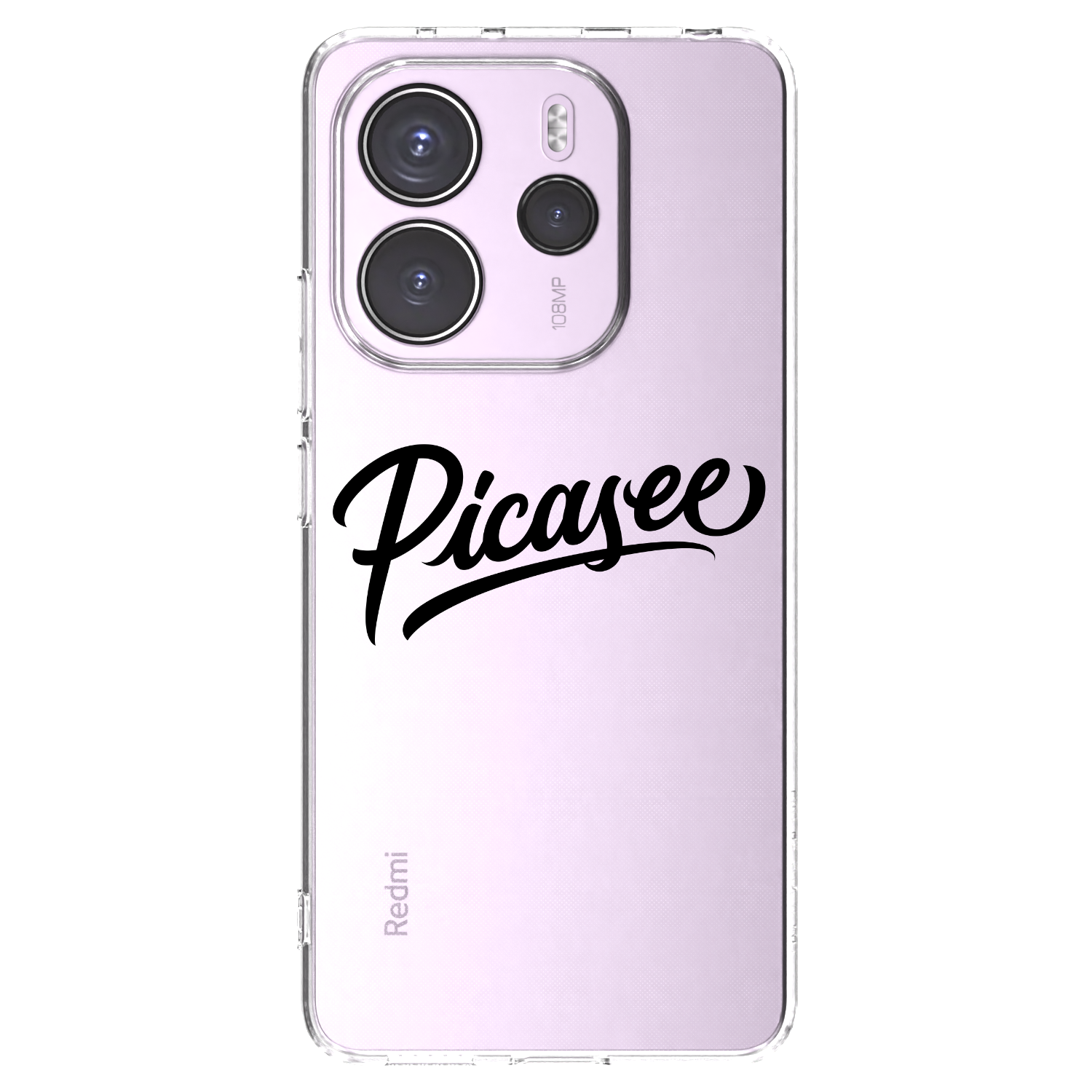 Picasee Xiaomi Redmi Note 14 4G Hülle - Transparentes Silikon - Picasee - old logo - black