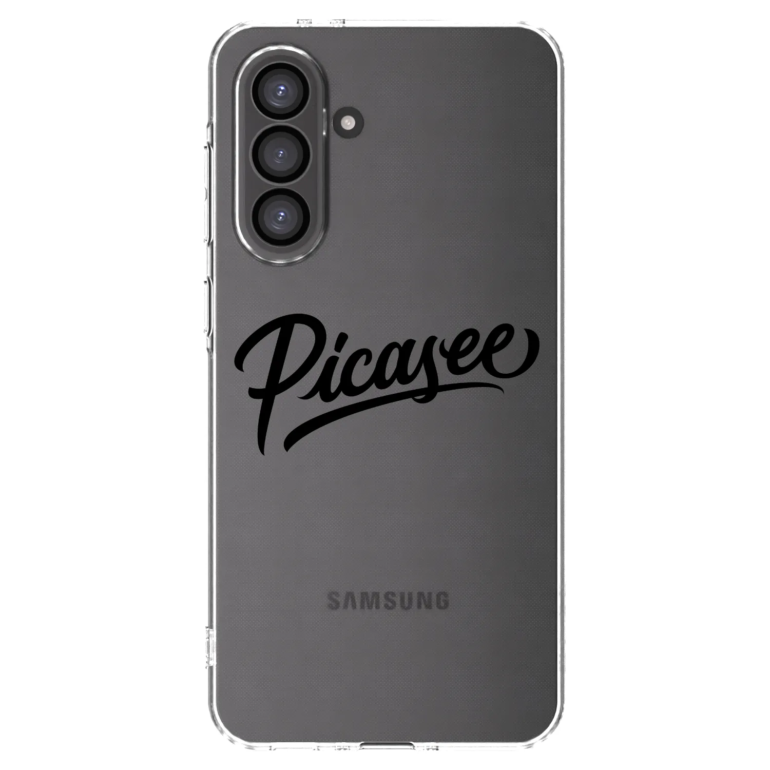 Picasee Samsung Galaxy A56 5G A566B Hülle - Transparentes Silikon - Picasee - old logo - black