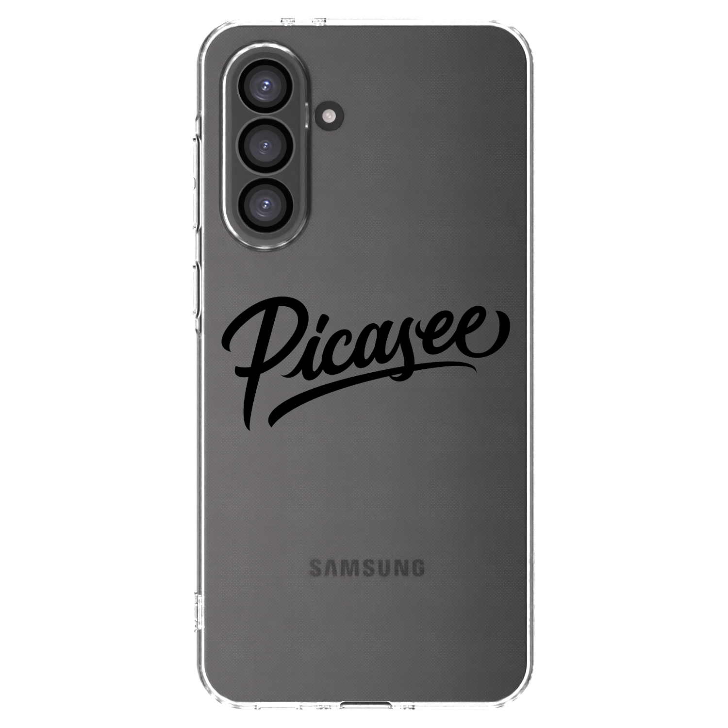 Picasee Samsung Galaxy A36 5G Hülle - Transparentes Silikon - Picasee - old logo - black