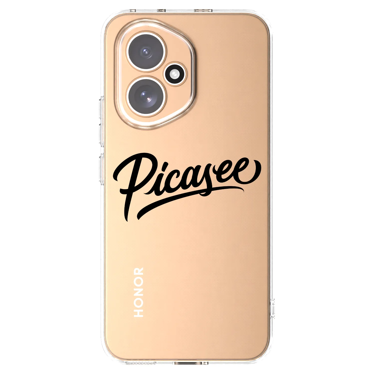 Picasee Honor 400 5G Hülle - Transparentes Silikon - Picasee - old logo - black