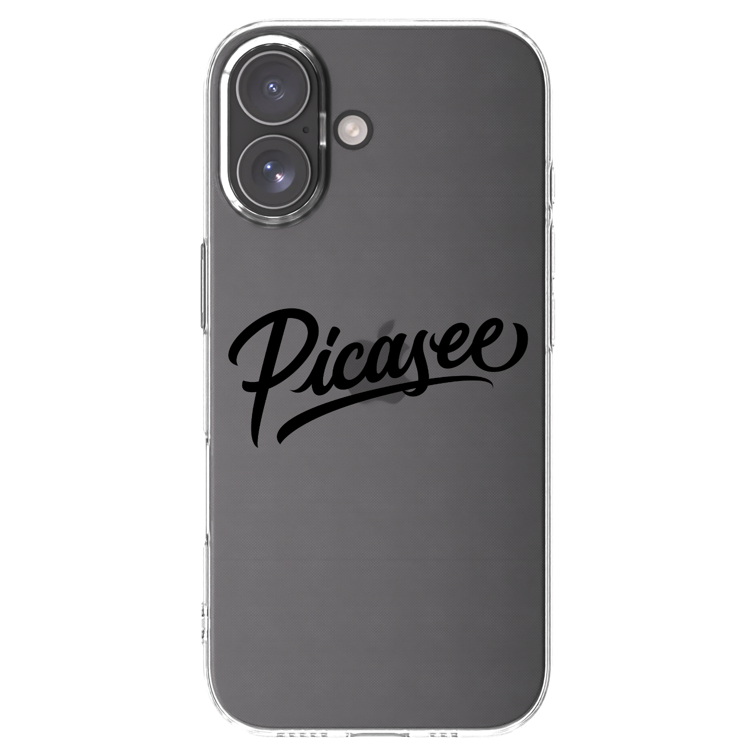 Picasee Apple iPhone 17 Hülle - Transparentes Silikon - Picasee - old logo - black