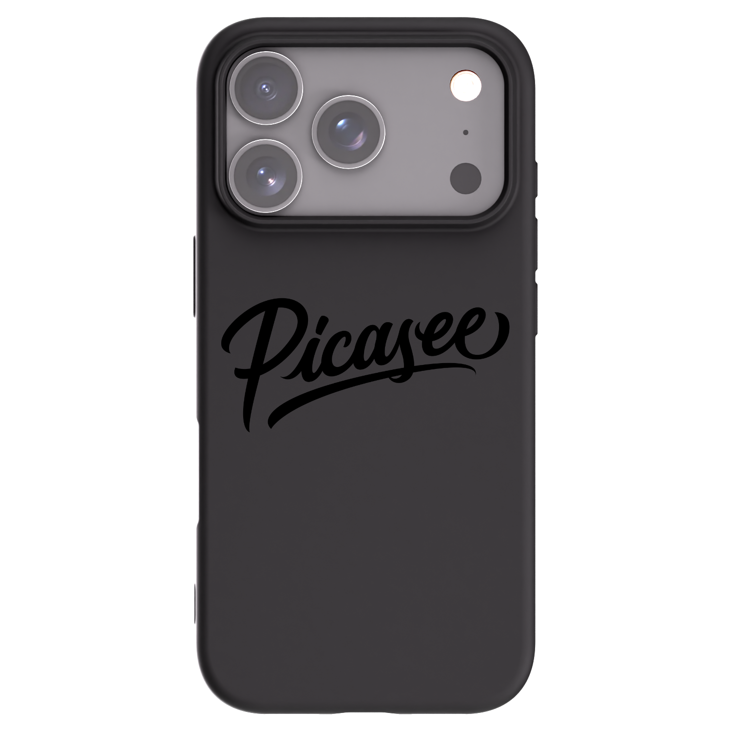 Picasee Apple iPhone 17 Pro Hülle - Schwarzes Silikon - Picasee - old logo - black