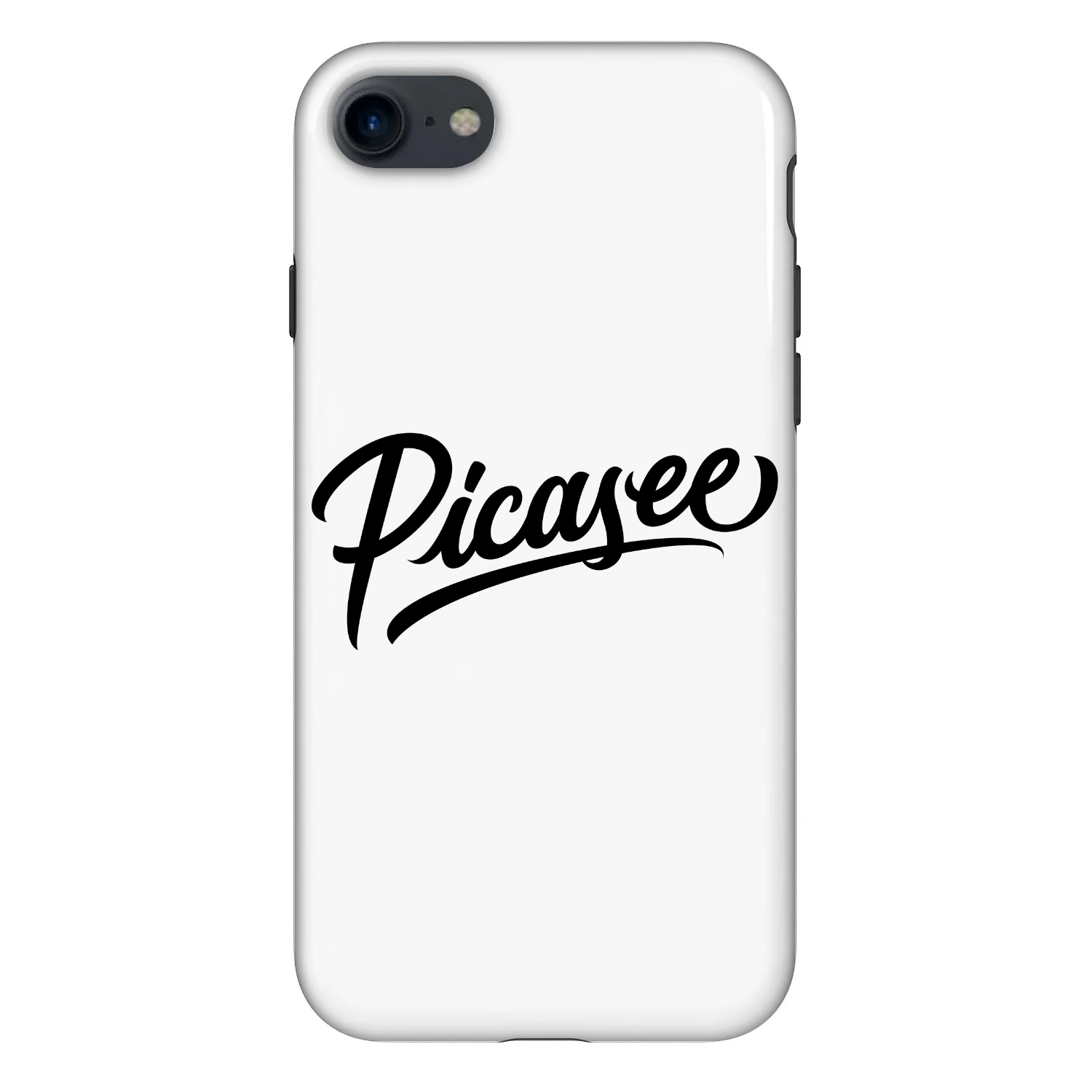 Picasee Fashion Case für Apple iPhone SE 2020 - Picasee - old logo - black