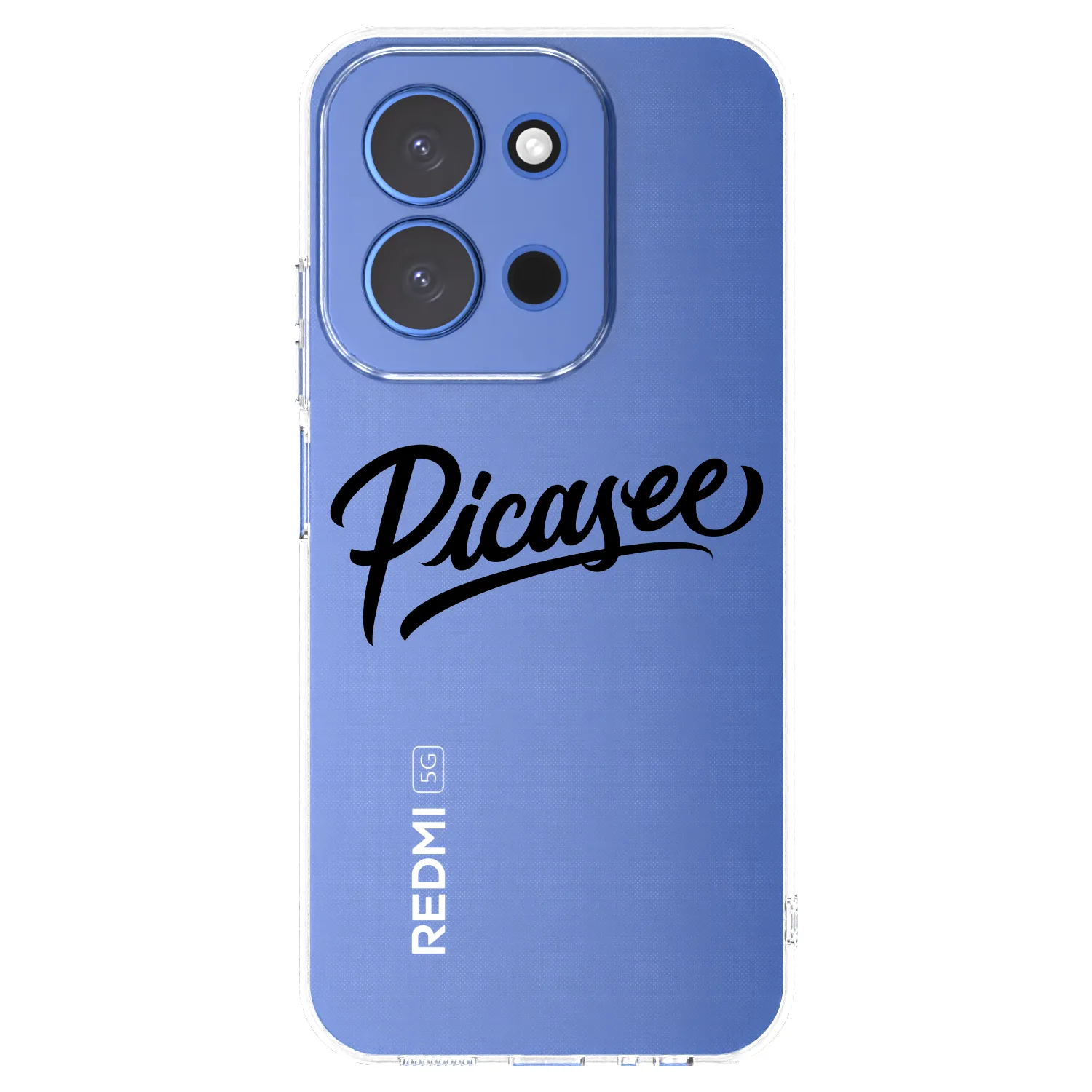 Picasee Xiaomi Redmi 15C 4G Hülle - Transparentes Silikon - Picasee - old logo - black